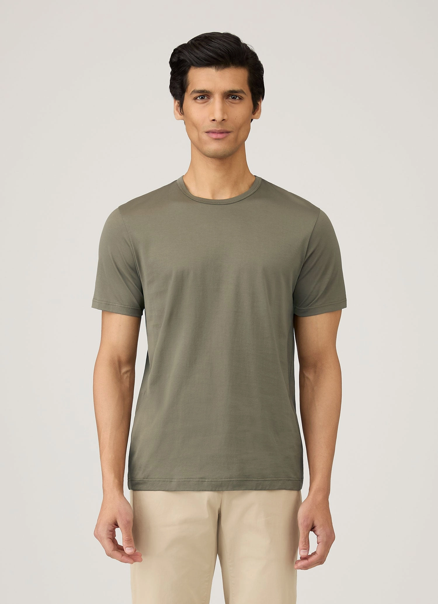 Men's Classic T-shirt in Khaki Chill Comfort Minimal Comfort