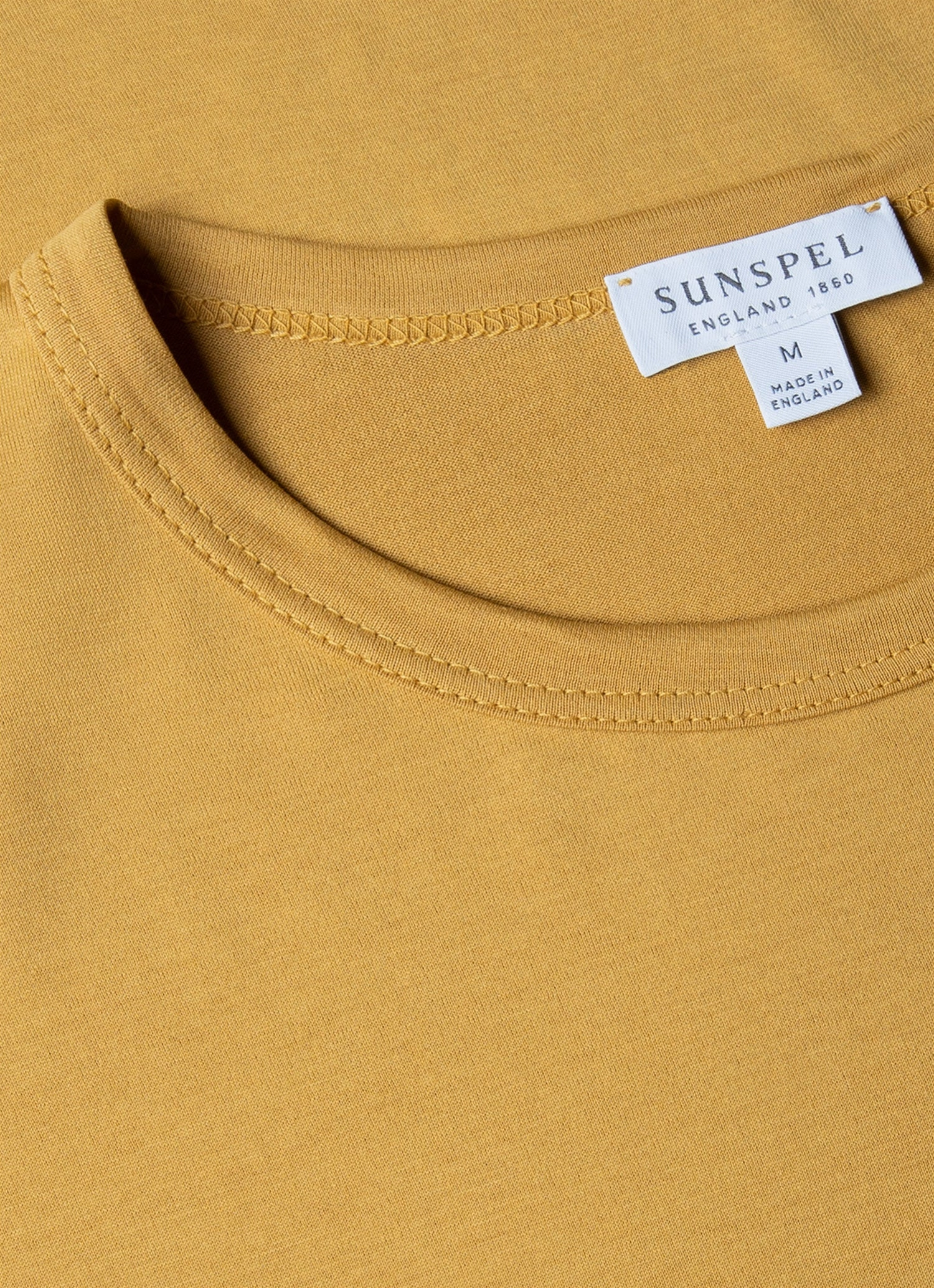 Men's Classic T-shirt in Mustard Long Lasting Color Relax Comfort Style