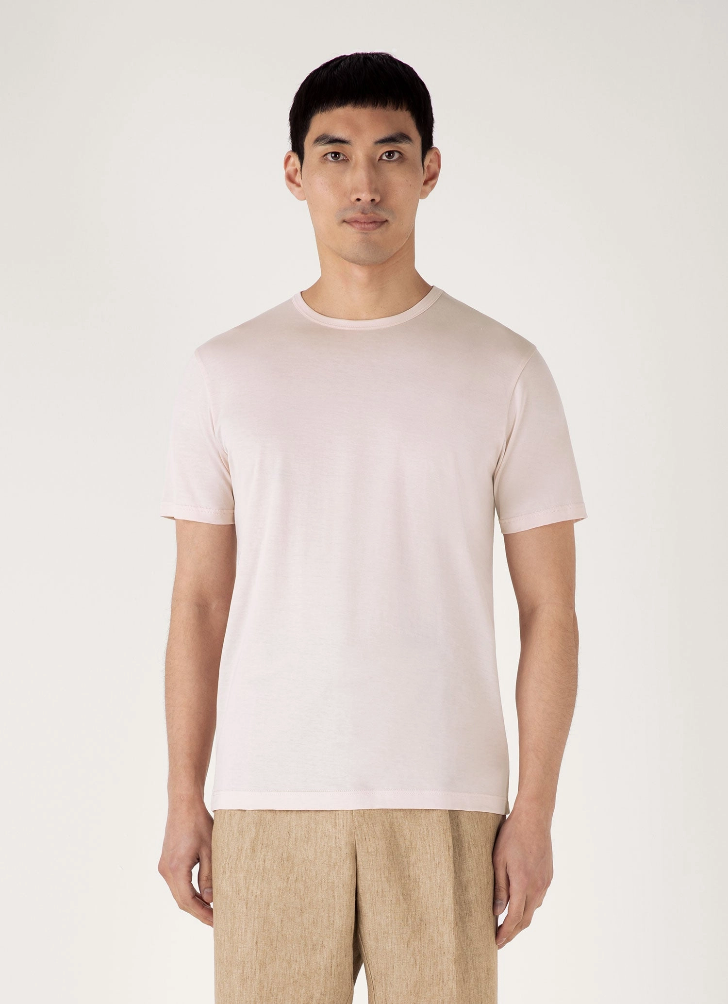 Soft and breathable Men's Classic T-shirt in Pastel Pink