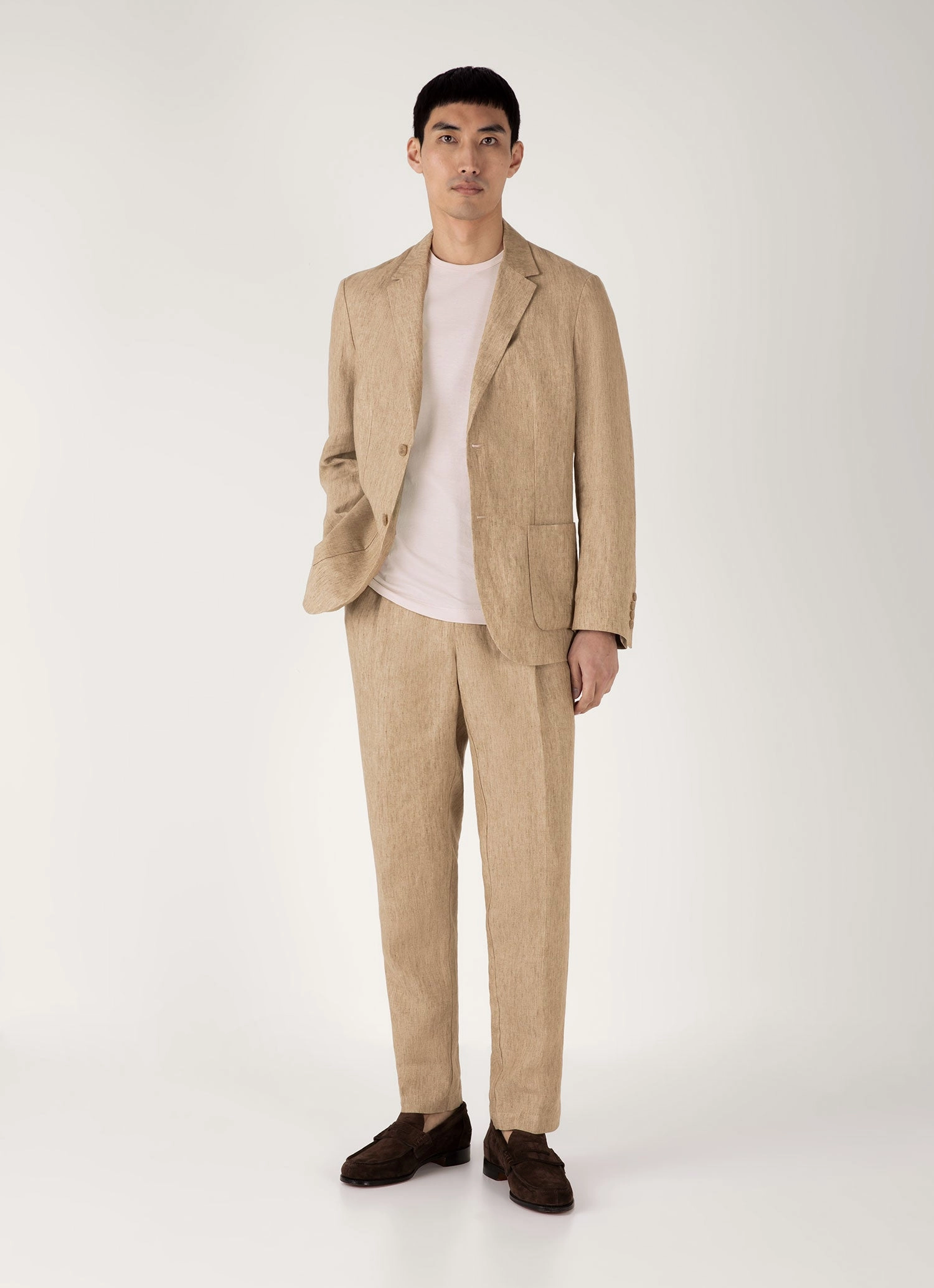 Men's Classic T-shirt in Pastel Pink Sport Performance Design Relax Comfort Style