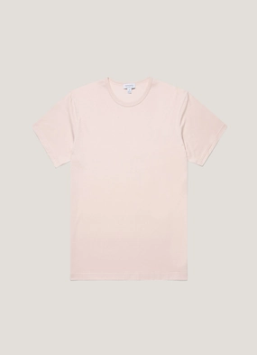 Men's Classic T-shirt in Pastel Pink Relaxed Silhouette Men's Classic T-shirt in Pastel Pink harmonious LayeringFriendly