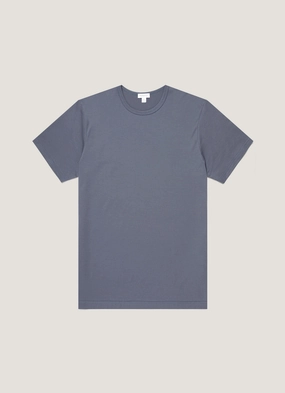 Men's Classic T-shirt in Slate Blue Relax Top Men's Classic T-shirt in Slate Blue Modern Simplicity ComfortOptimizedConstruction