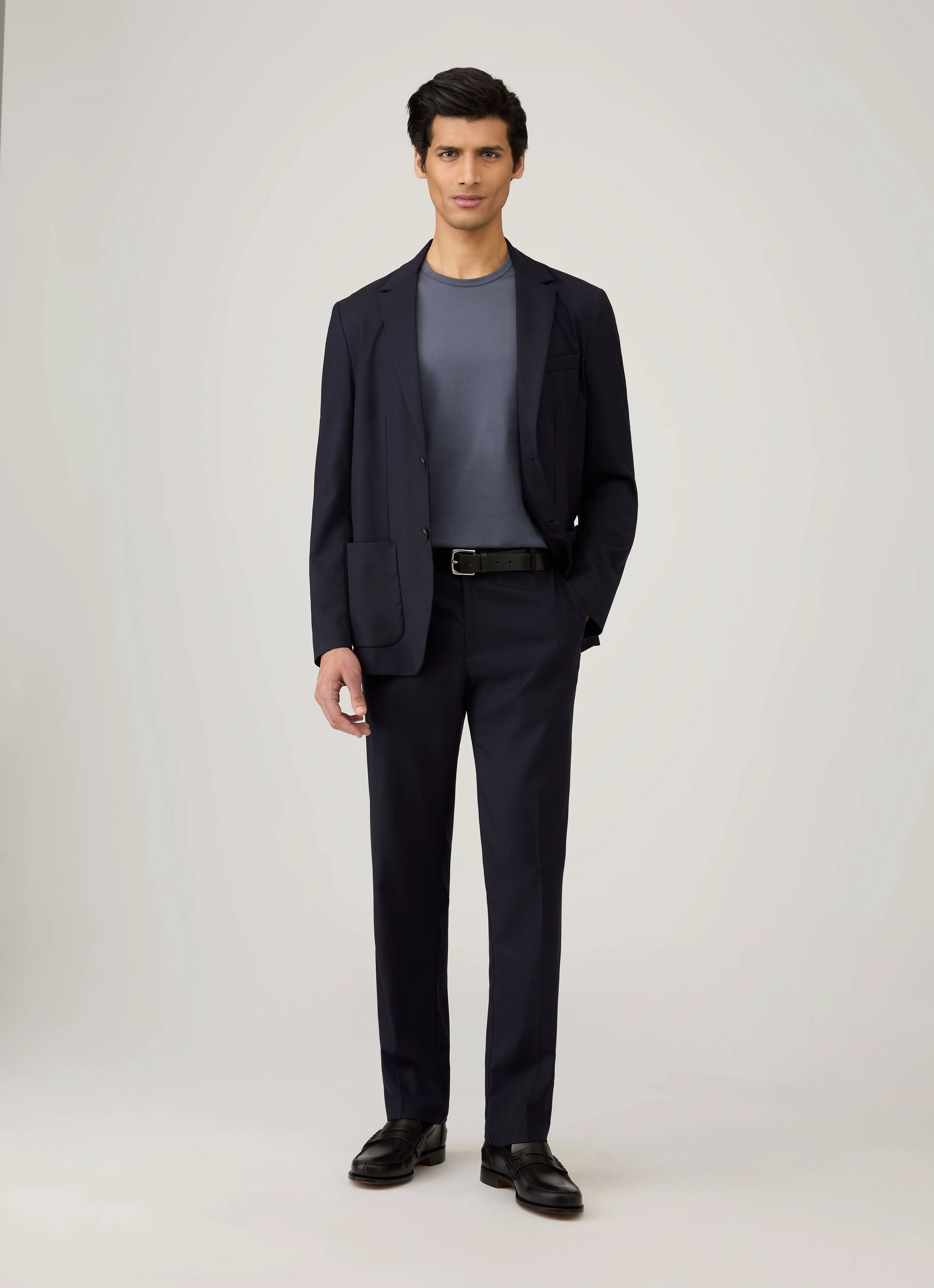 Men's Classic T-shirt in Slate Blue Modern and Soft