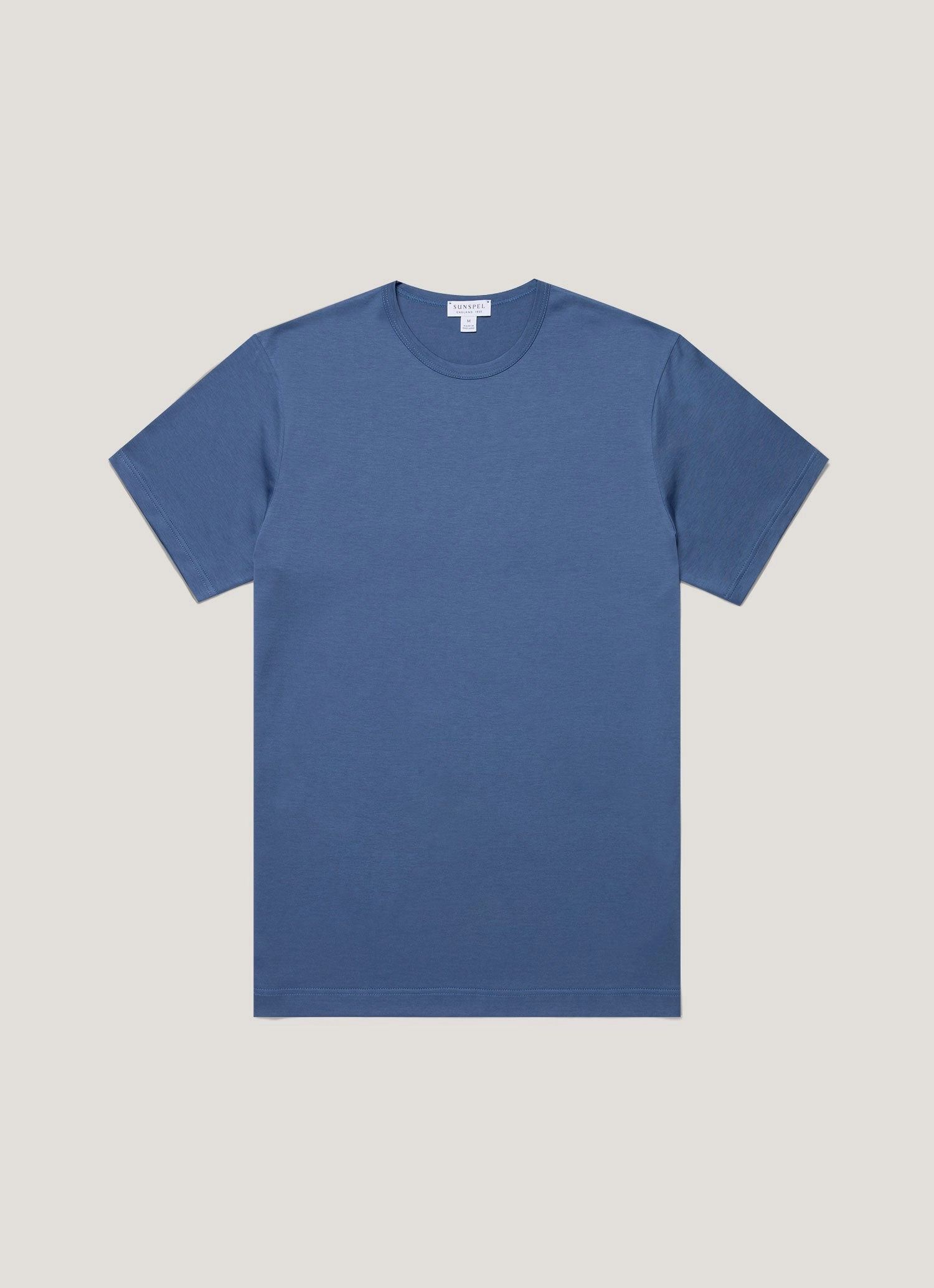 Men's Classic T-shirt in Soft Denim Sport Flex Fit Stretchable Weave