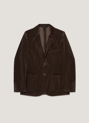 Men's Corduroy Blazer in Coffee Functional Warmth Criticism Men's Corduroy Blazer in Coffee