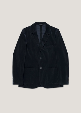 Men's Corduroy Blazer in Navy Compact Design Men's Corduroy Blazer in Navy Construct special - occasion wear