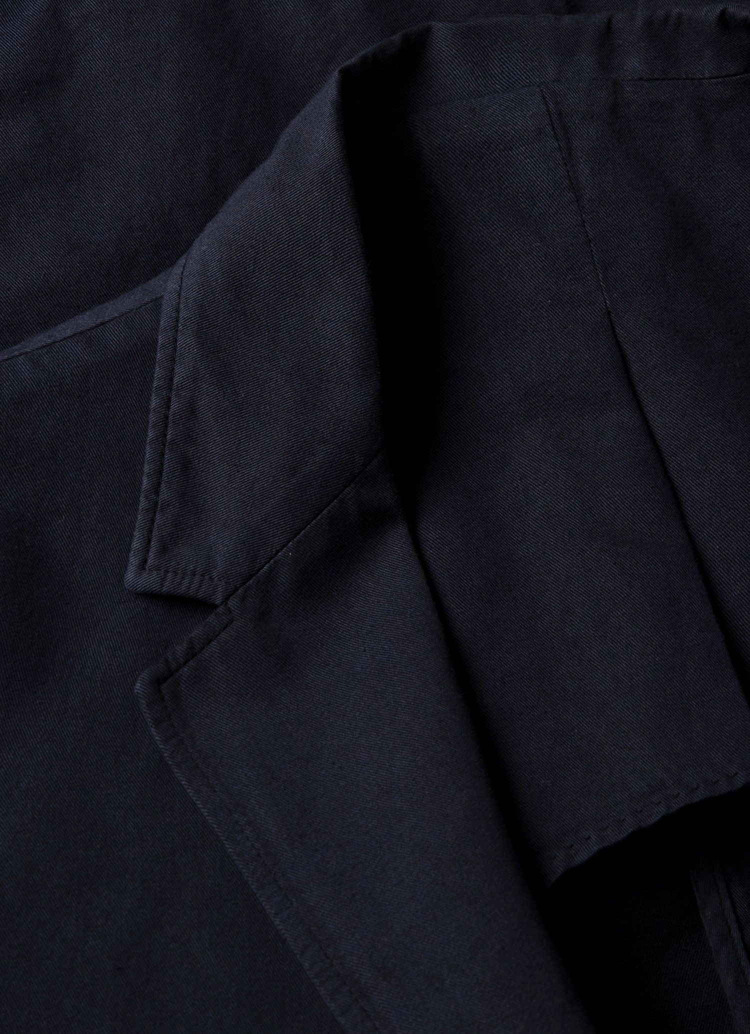 Men's Cotton Linen Unstructured Blazer in Navy movement