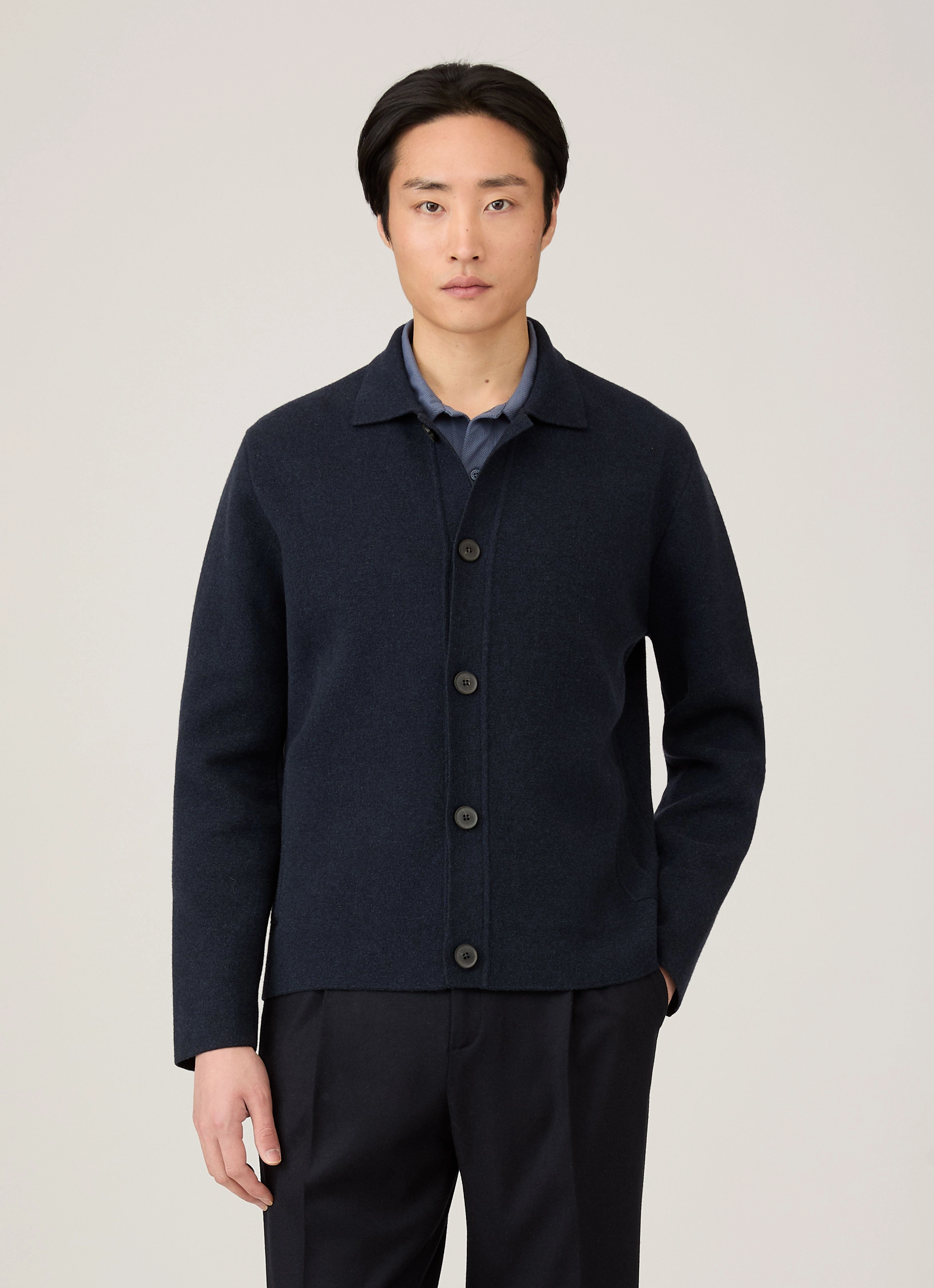 Revolutionize Men's Double Faced Jacket in Navy