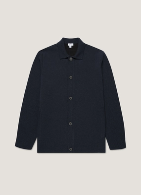 Men's Double Faced Jacket in Navy Windproof Closure Work Comfort neutral - colored Men's Double Faced Jacket in Navy