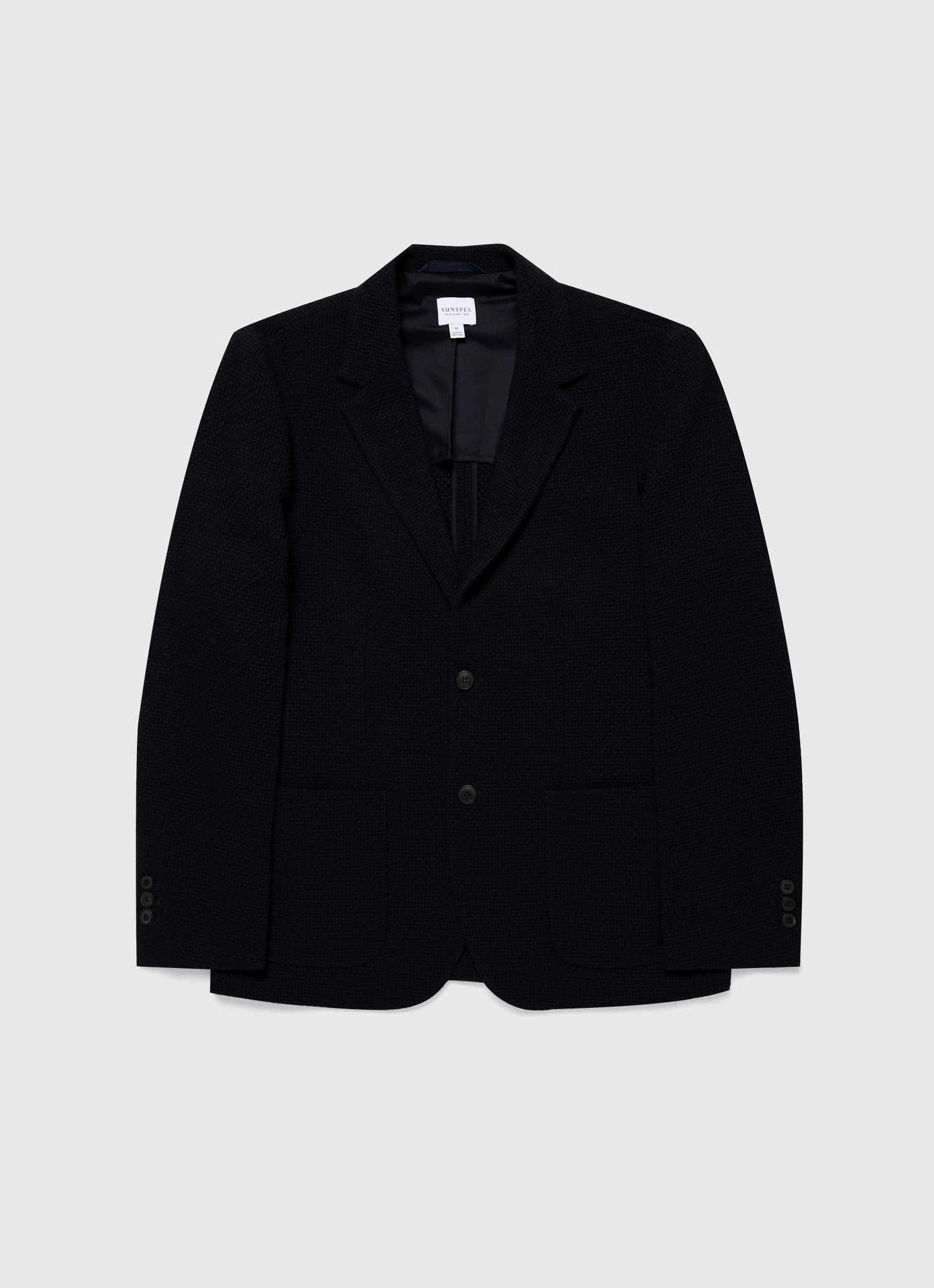 Activewear morning Men's Heavy Wool Jersey Blazer in Navy