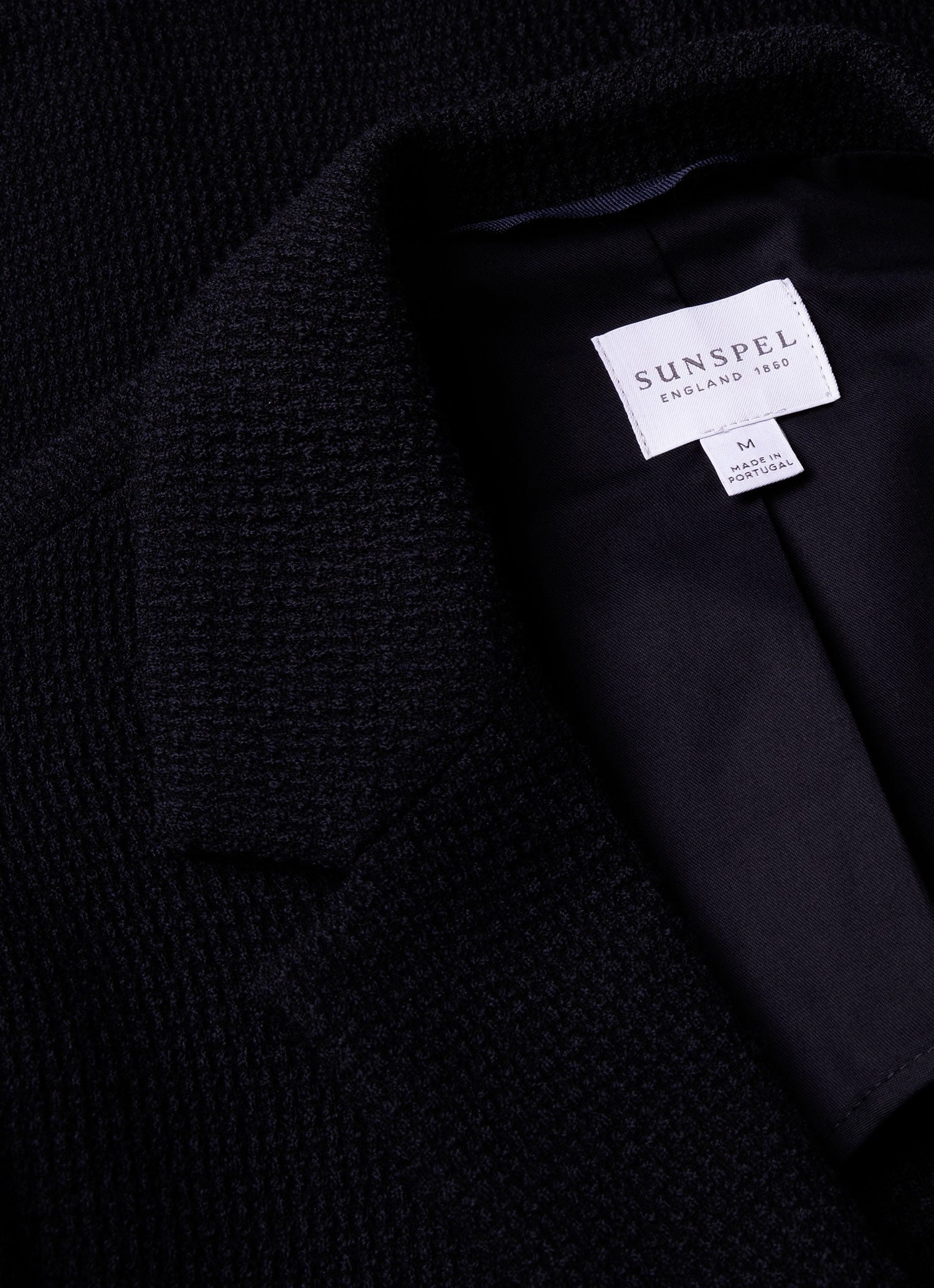 Men's Heavy Wool Jersey Blazer in Navy Eco Friendly Material