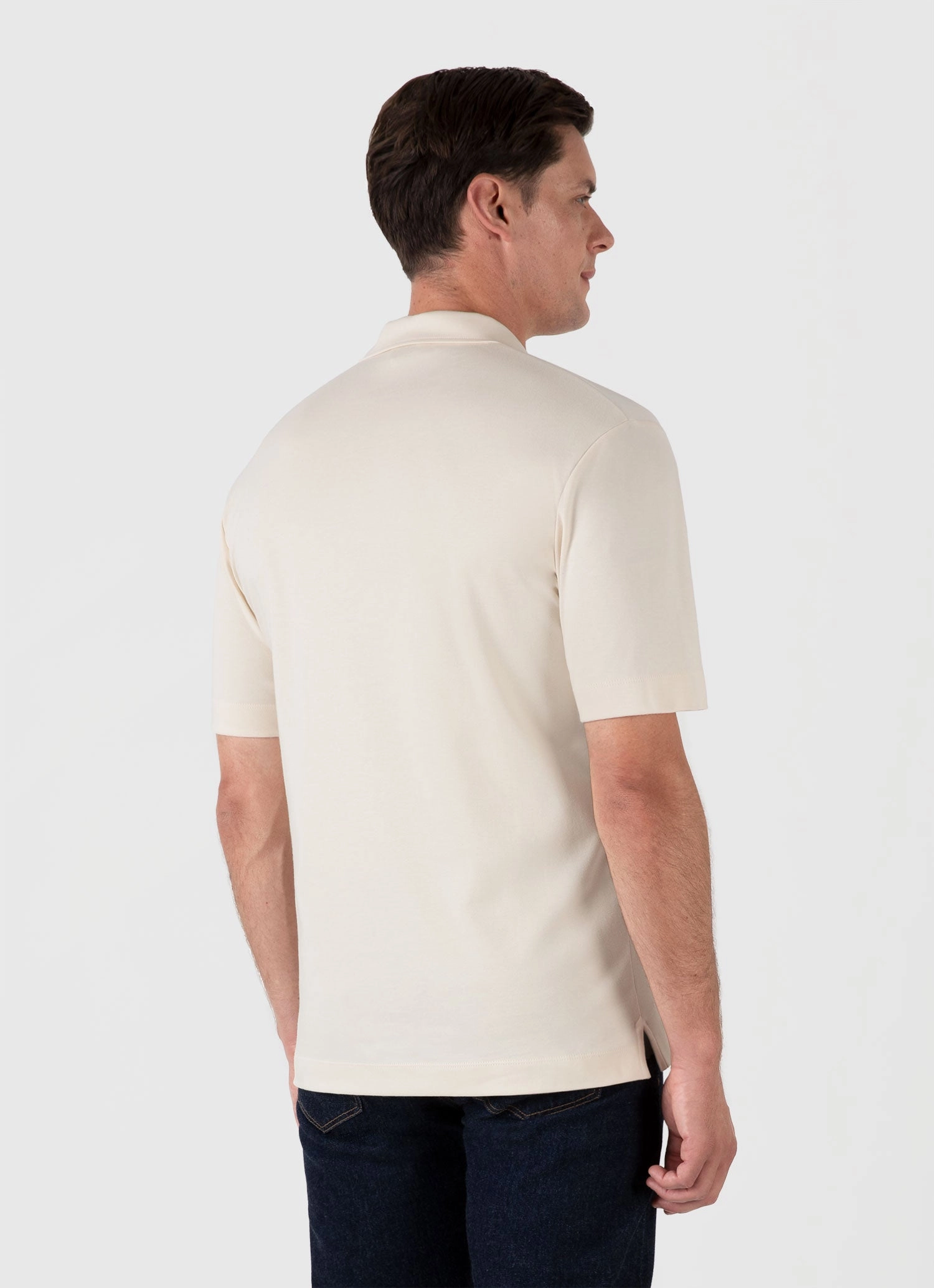 Men's Heavyweight Polo Shirt in Undyed AntiBacterial Coating