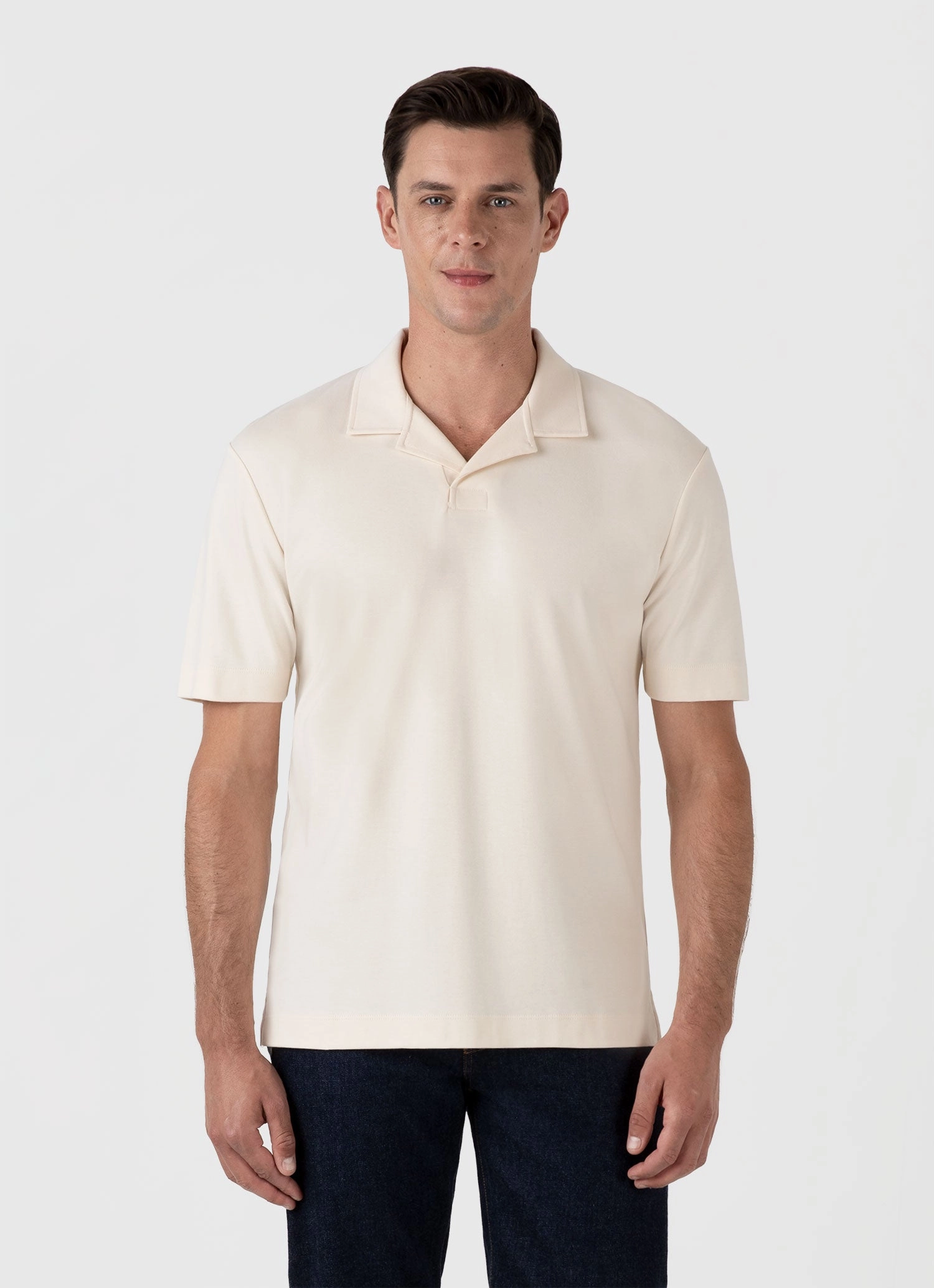 Essential Design Men's Heavyweight Polo Shirt in Undyed
