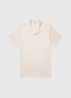 Men's Heavyweight Polo Shirt in Undyed Breathable Shirt PreShrunk Cotton Blend