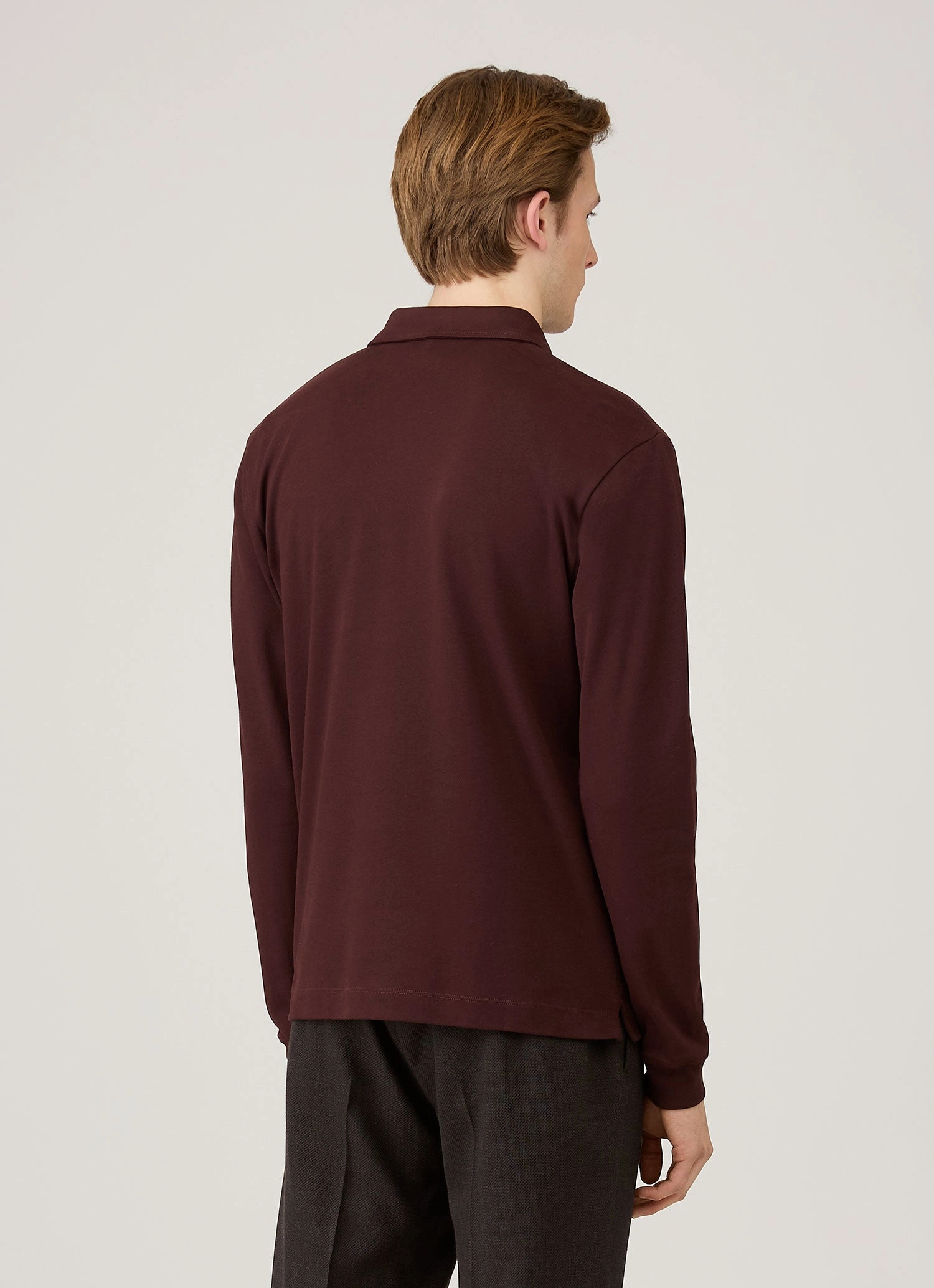 Smart Wear Men's Heavyweight Rugby Polo Shirt in Bakelite