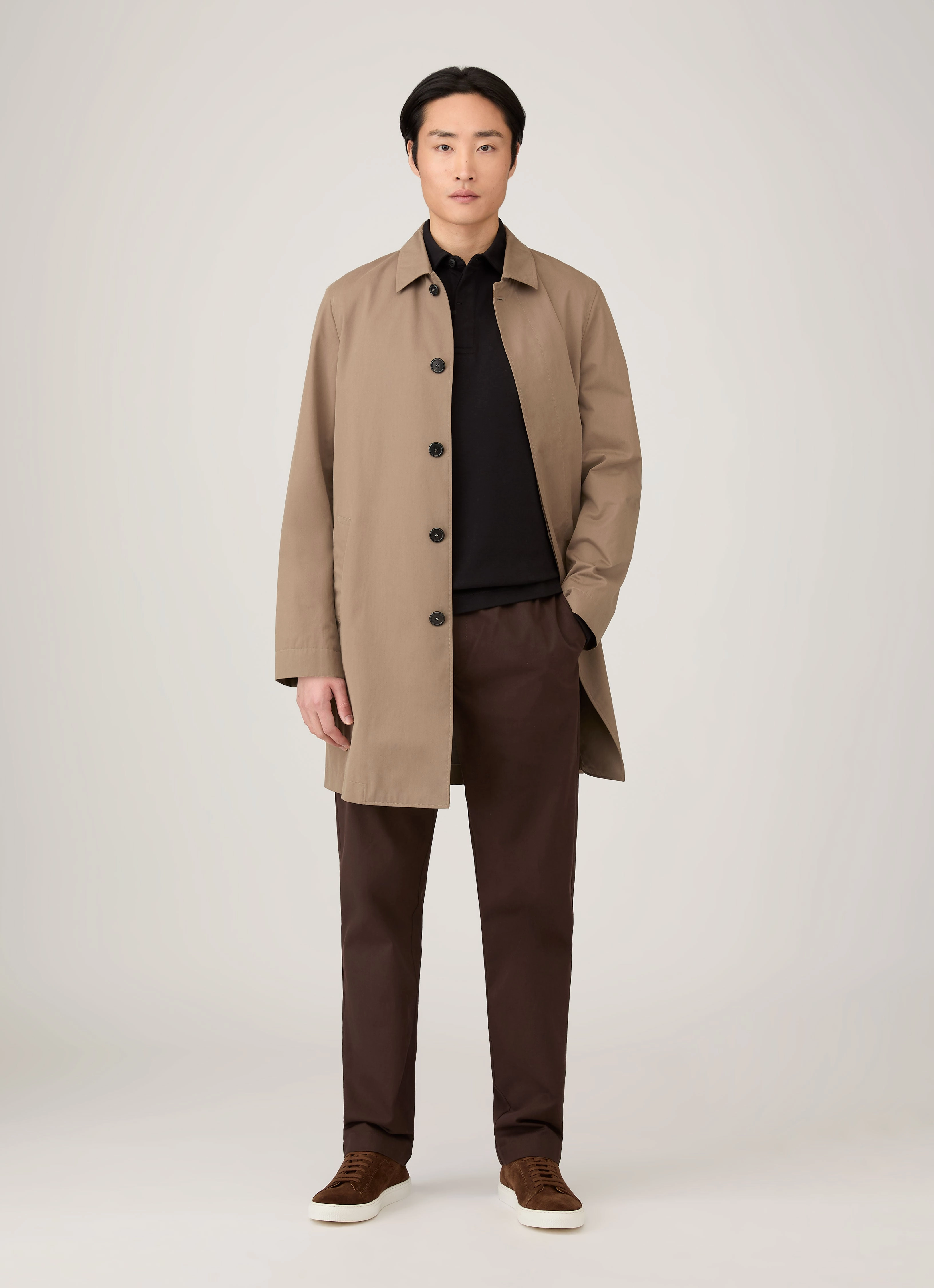 Active Flex Men's Heavyweight Rugby Polo Shirt in Black