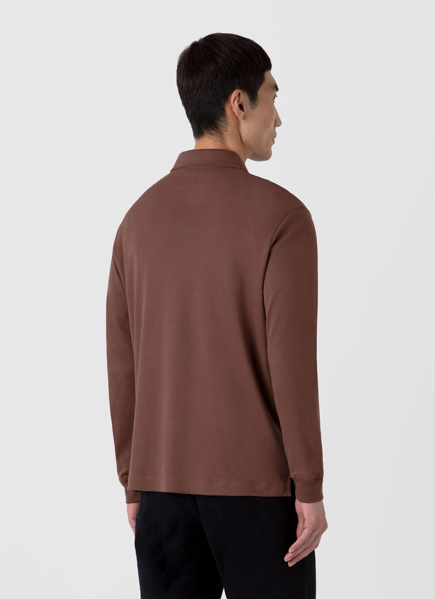 Clubhouse Ready Men's Heavyweight Rugby Polo Shirt in Cocoa Brown