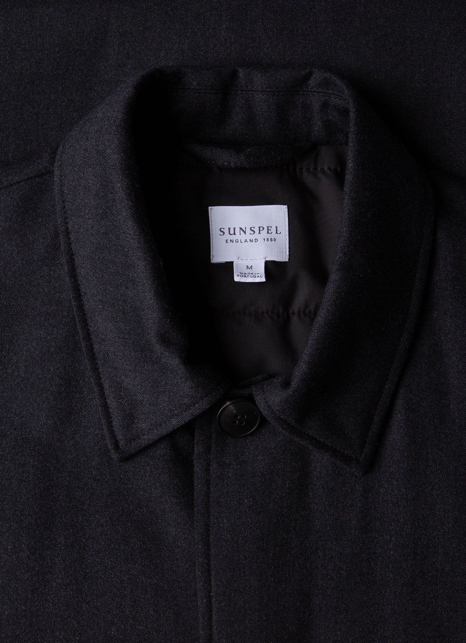 Men's Insulated Wool Jacket in Charcoal Melange Bill Deal