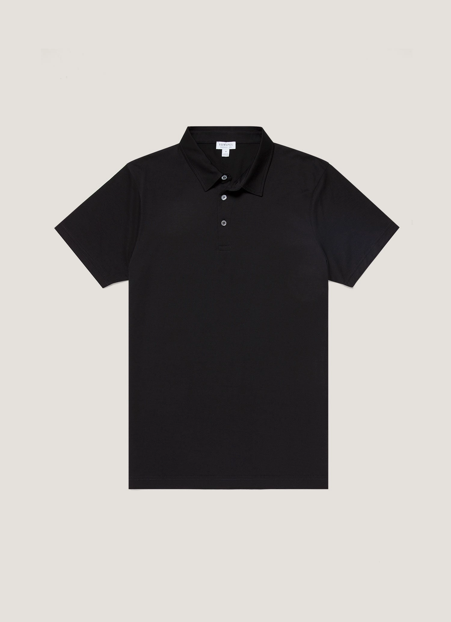 Men's Jersey Classic Polo Shirt in Black Outdoor activities