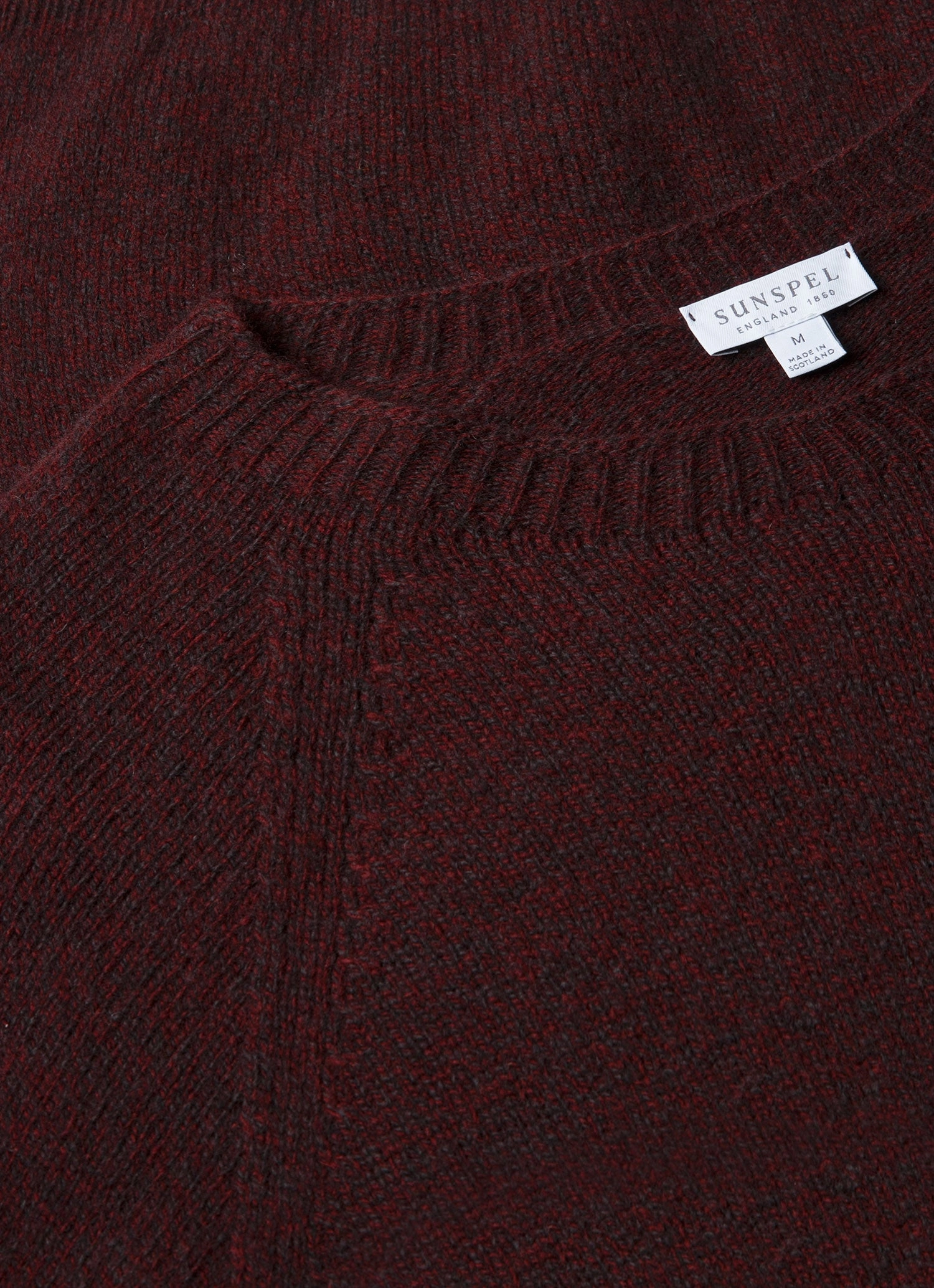 Men's Lambswool Crew Neck Jumper in Bakelite Twist Cold Layer