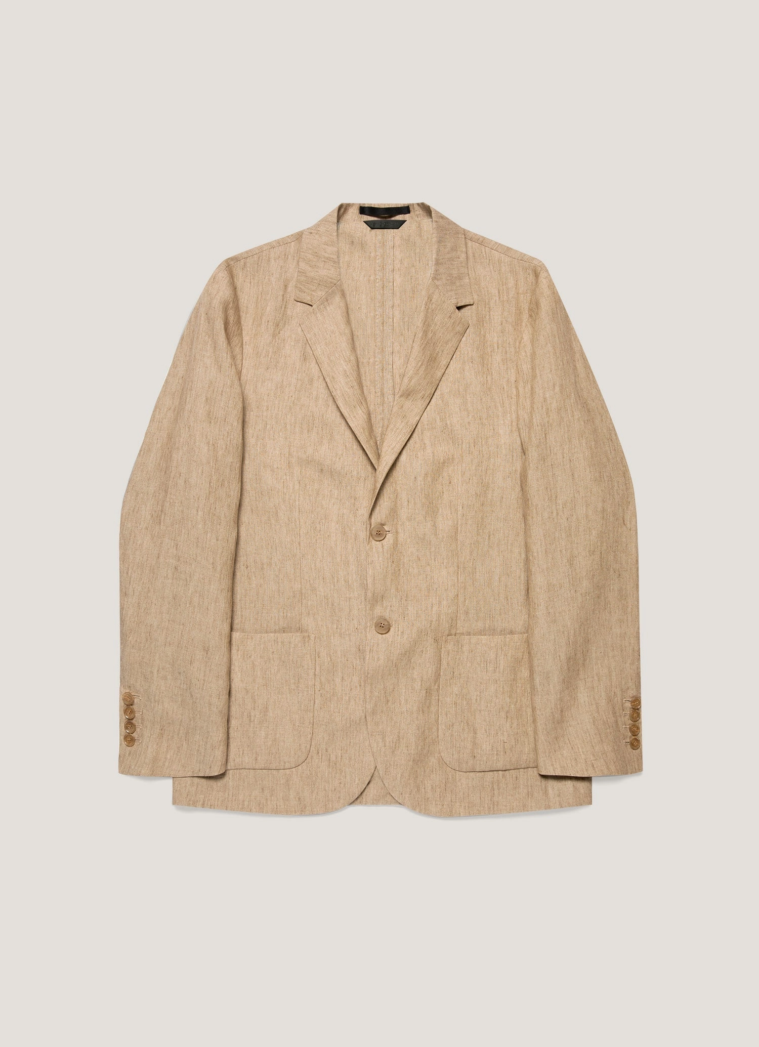 Men's Linen Blazer in Dune Melange FleeceBacking Modern Outdoor Gear
