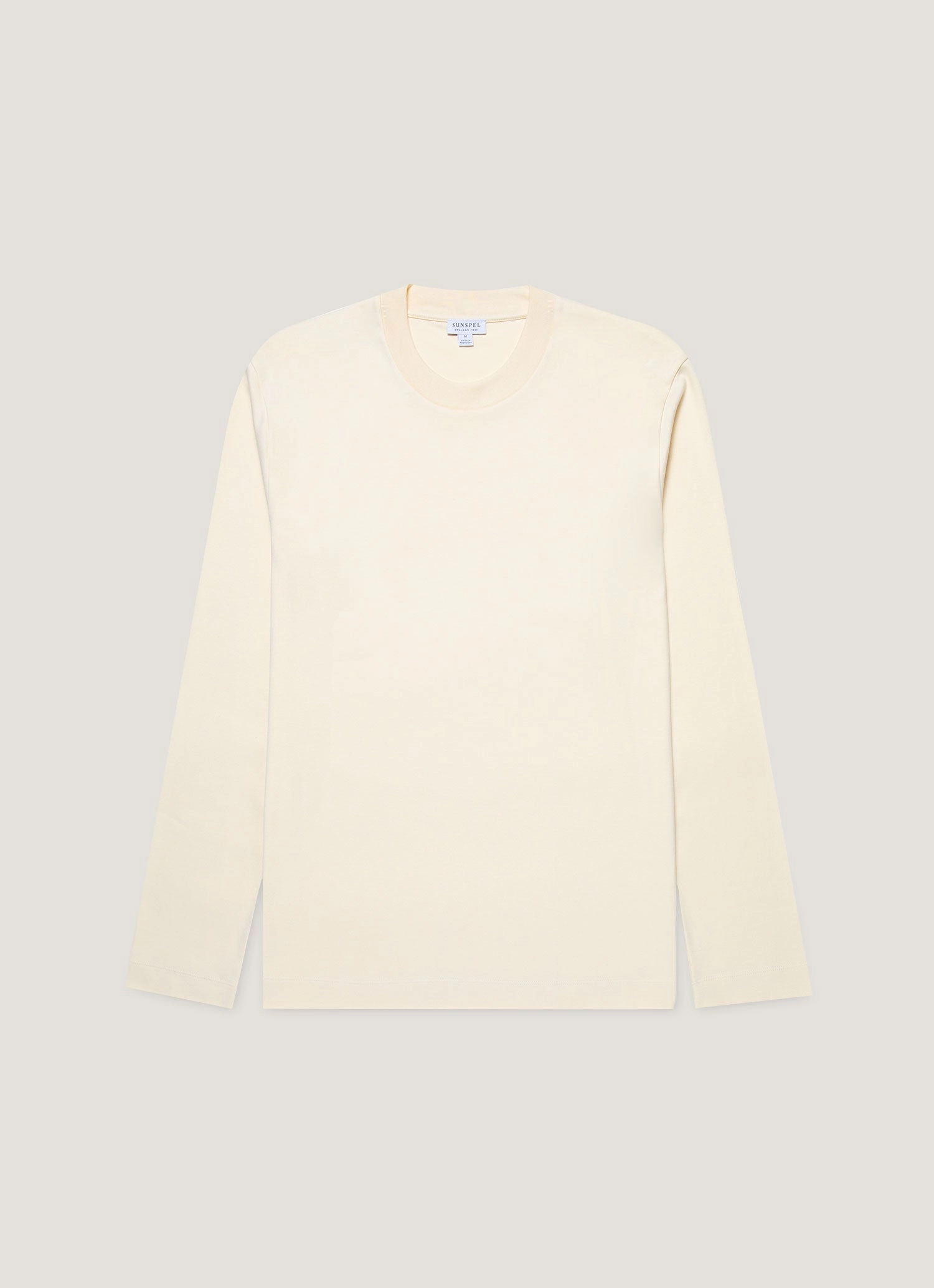 Men's Long Sleeve Heavyweight T-shirt in Undyed Cool Style BiodegradableMaterial