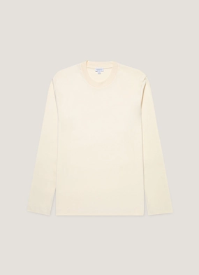 Men's Long Sleeve Heavyweight T-shirt in Undyed Fashionable Wear Men's Long Sleeve Heavyweight T-shirt in Undyed Cool Style BiodegradableMaterial