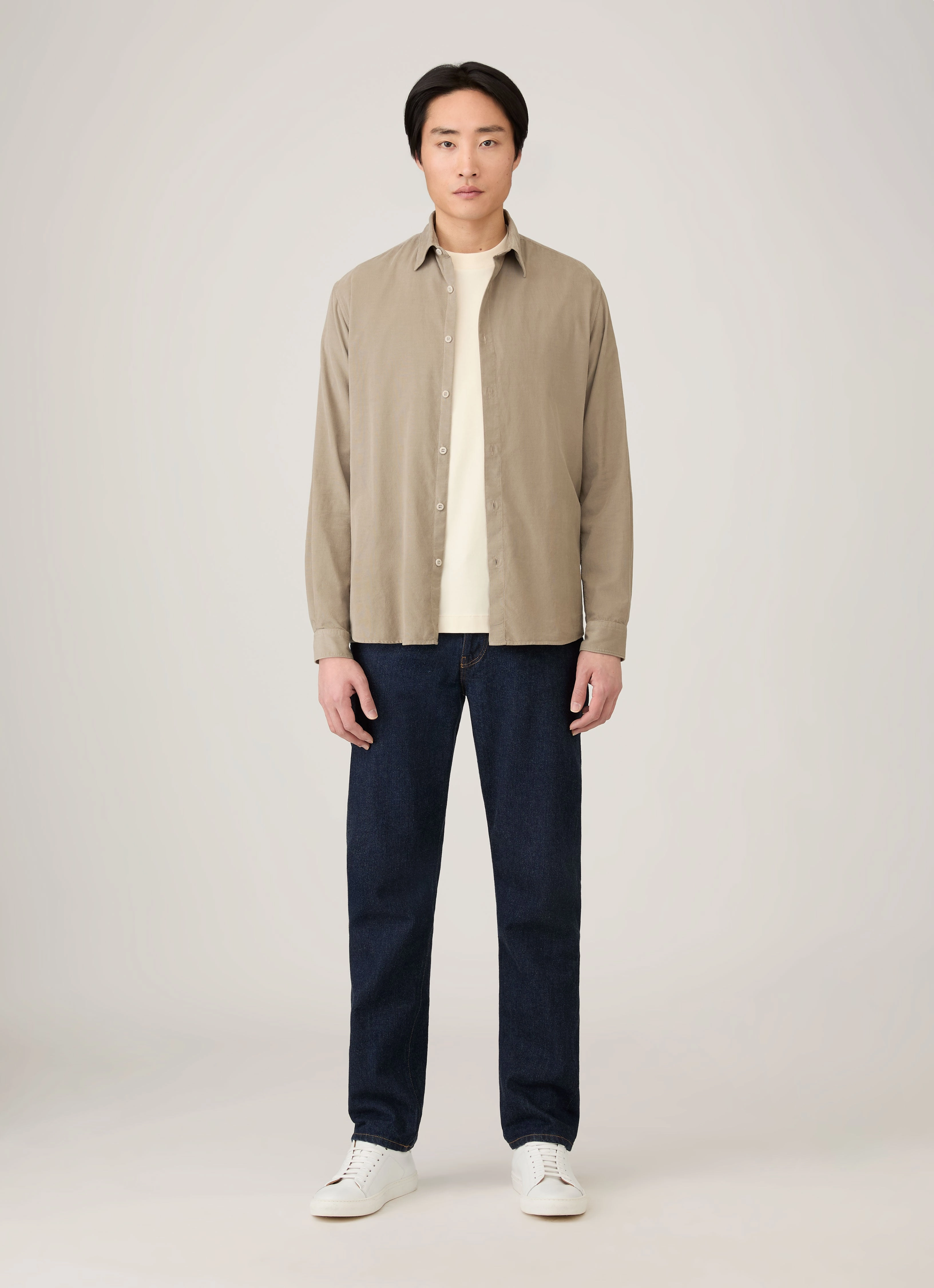 Stylish Comfort Ultimate Wear Men's Long Sleeve Heavyweight T-shirt in Undyed