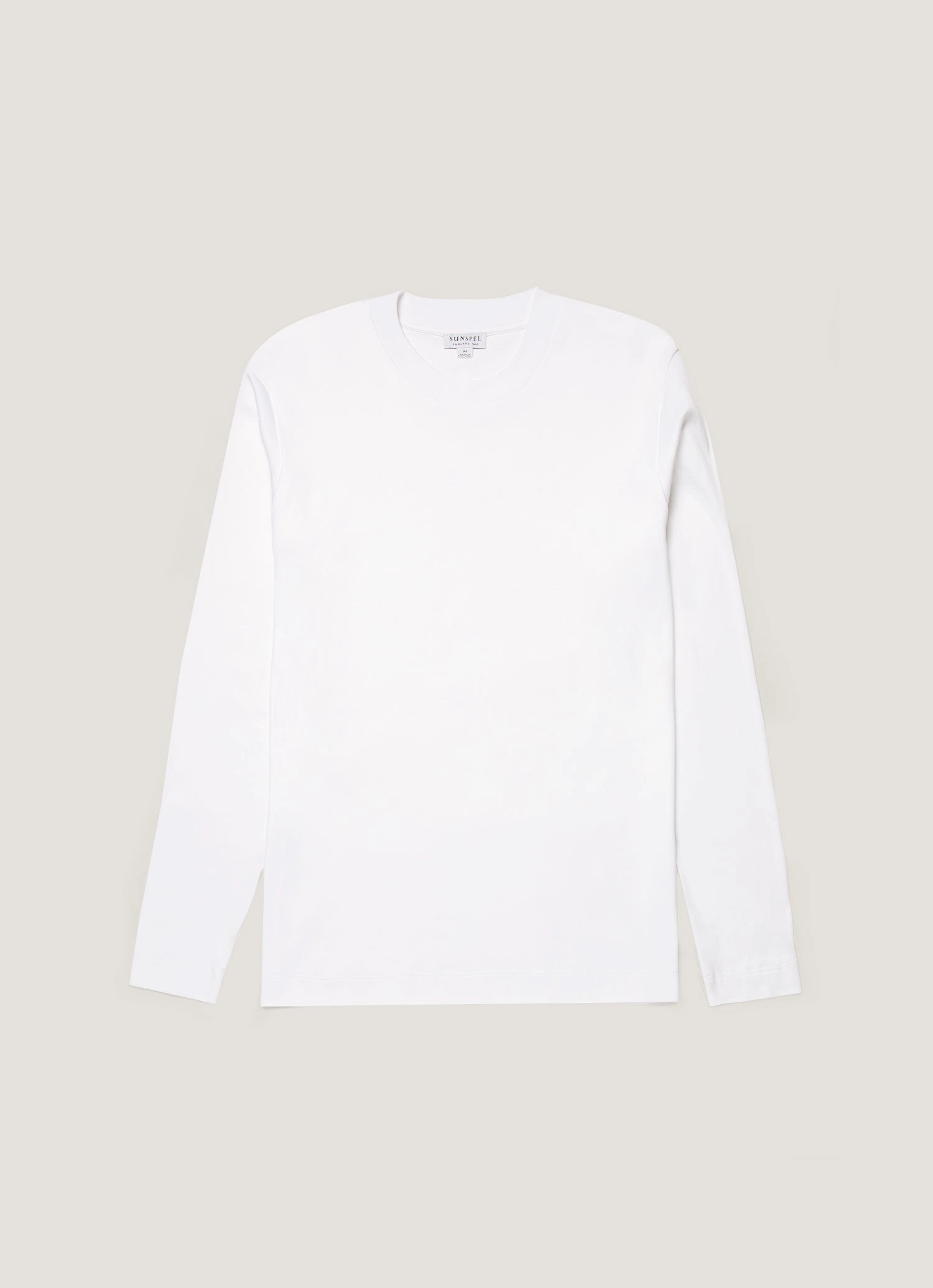 Casual Comfort Layer Urban Look Men's Long Sleeve Heavyweight T-shirt in White