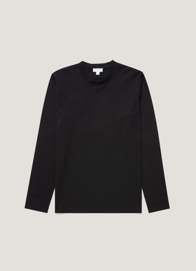 Men's Long Sleeve Riviera T-shirt in Black Carnival wear Men's Long Sleeve Riviera T-shirt in Black Thermal Regulation Layer Perfect Comfort Wear