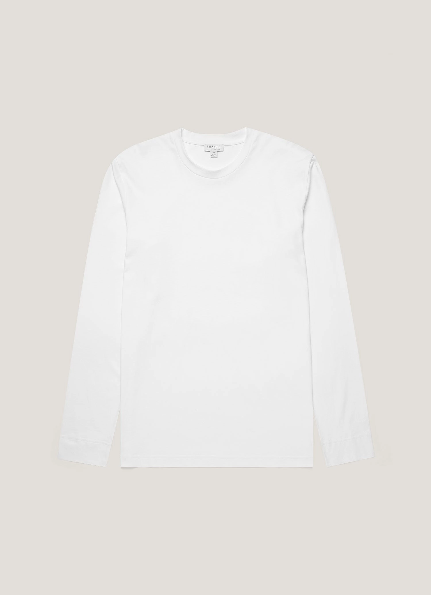 Men's Long Sleeve Riviera T-shirt in White Summer Fashion