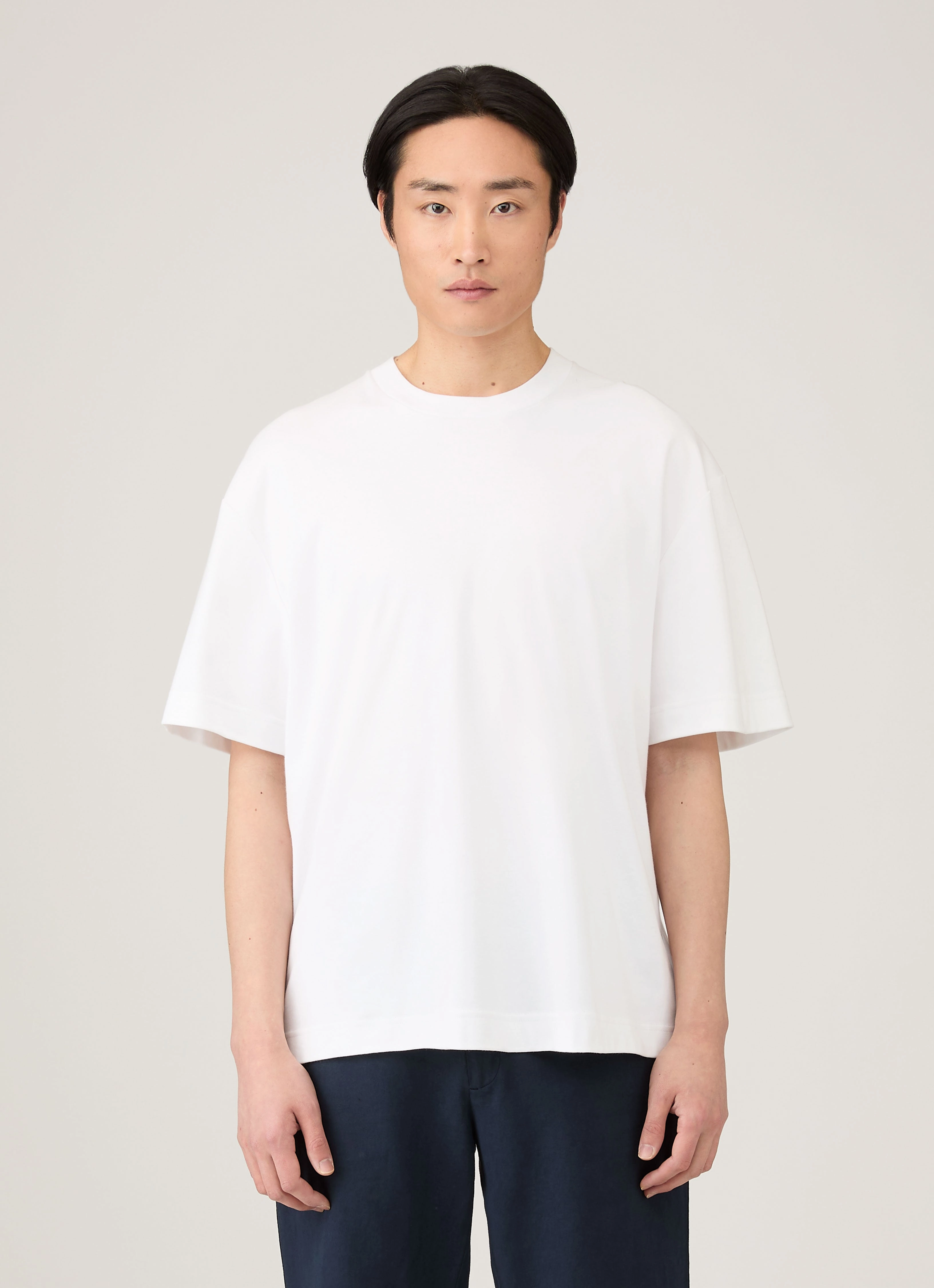 Men's Oversized Heavyweight T-shirt in White Practical Comfort