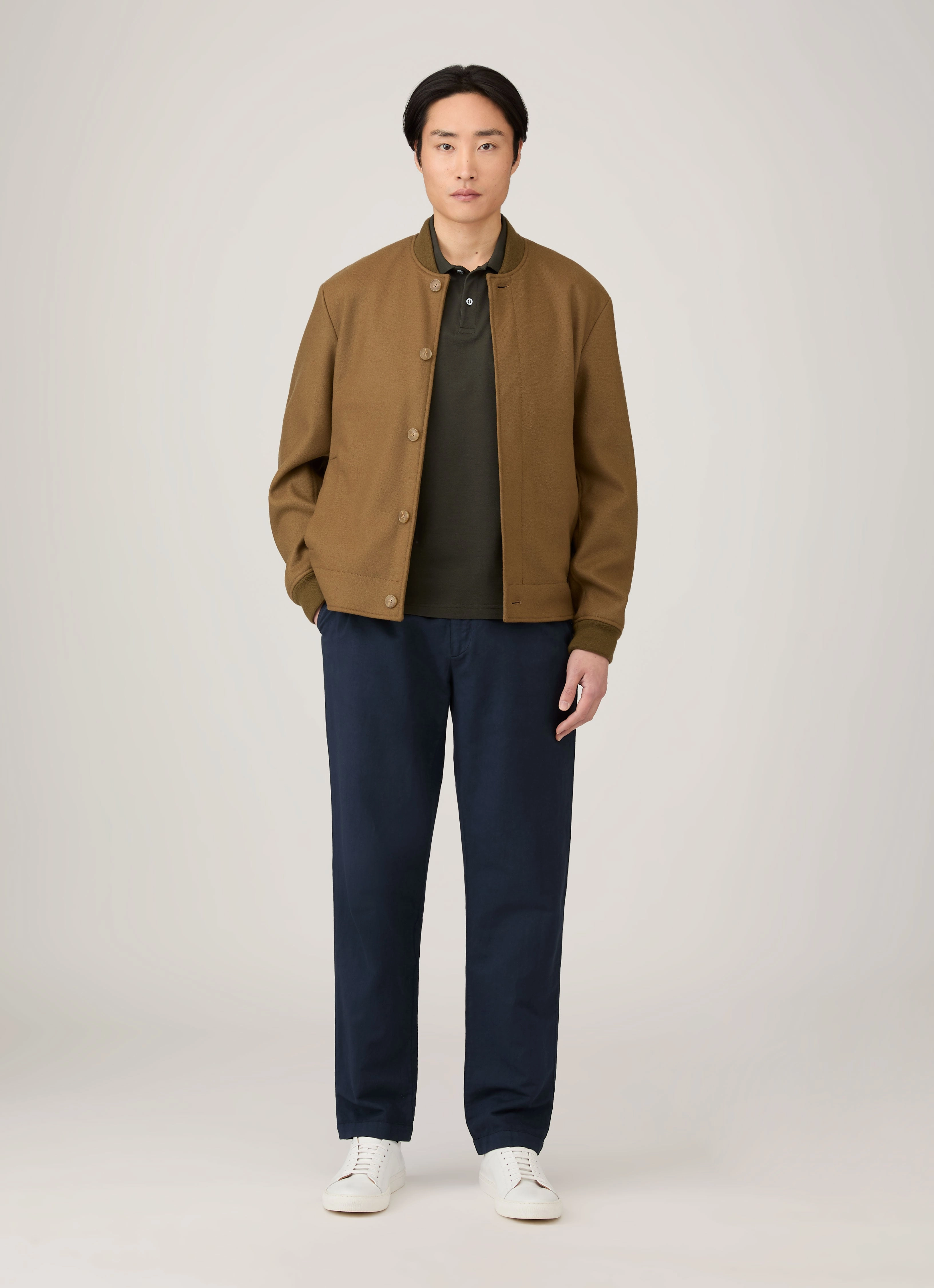 Men's Piqu?? Polo Shirt in Dark Green Optimal Airflow Texture Everyday Essential