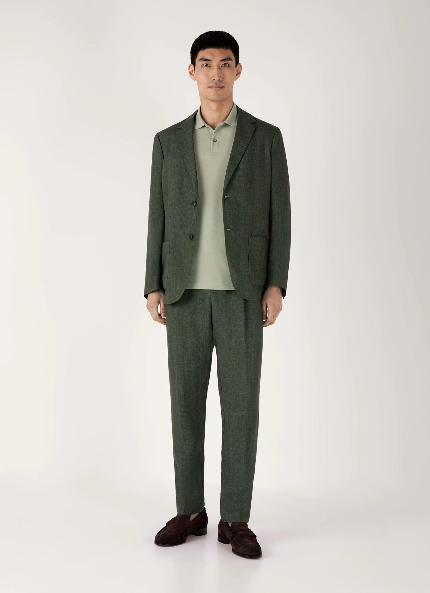 Men's Piqu?? Polo Shirt in Pastel Green Stylish Shirt Casual Appeal