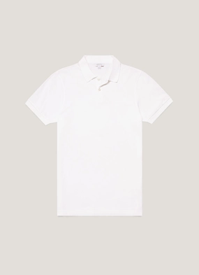 Men's Piqu?? Polo Shirt in White Seasonal Wear Casual Ease Men's Piqu?? Polo Shirt in White