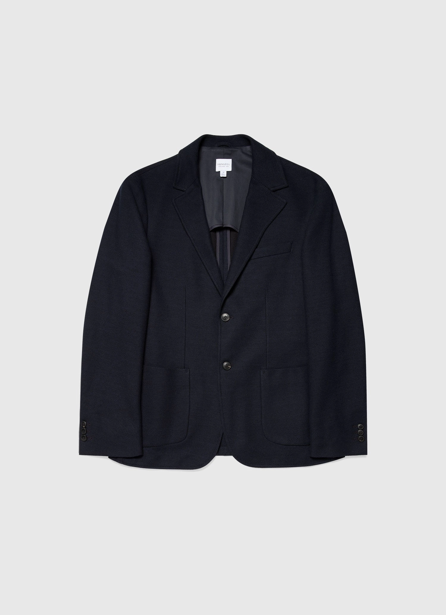Maximize Men's Piqu?? Unstructured Blazer in Navy