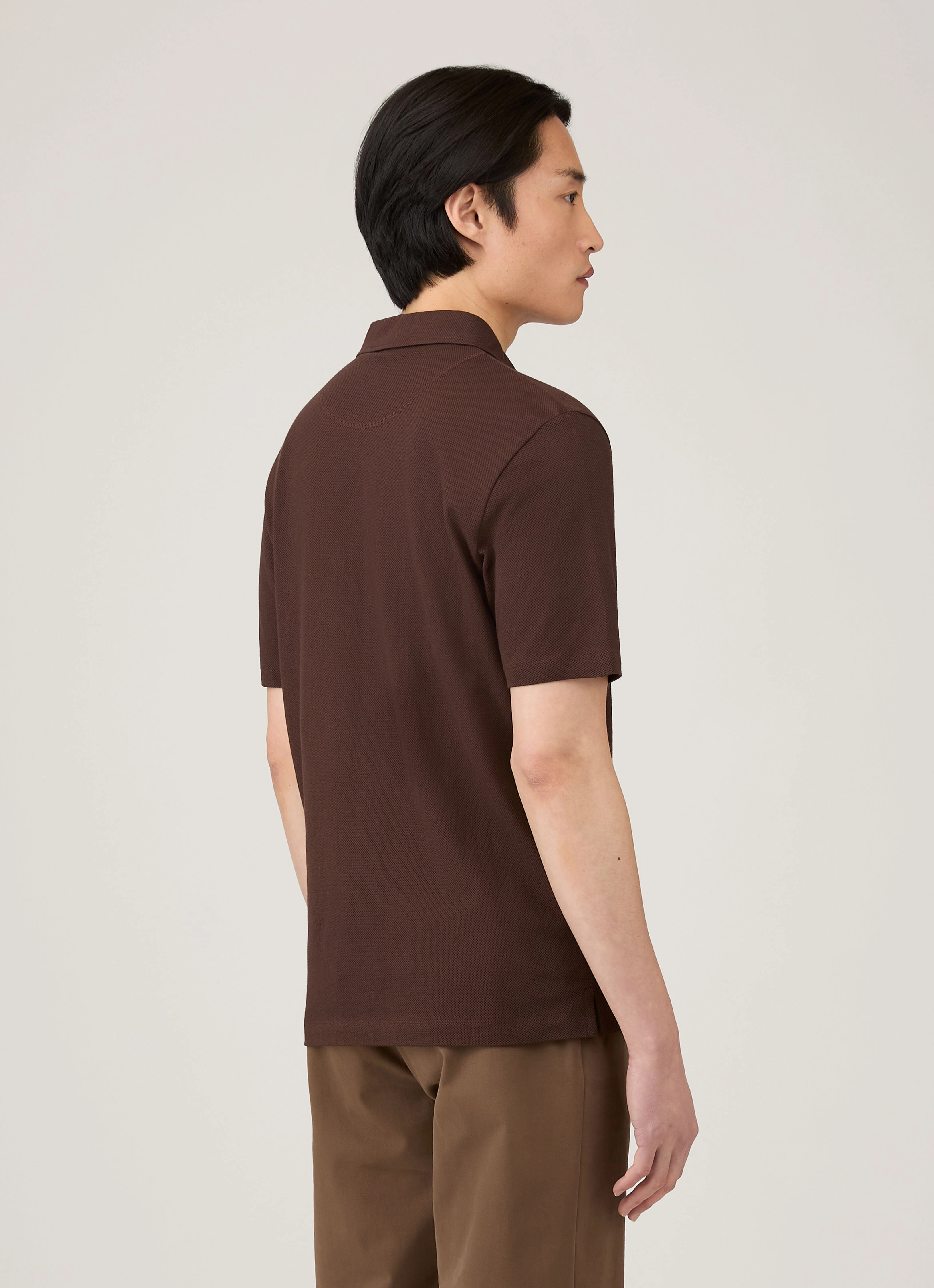 Men's Regular Fit Riviera Polo Shirt in Bakelite quick dry