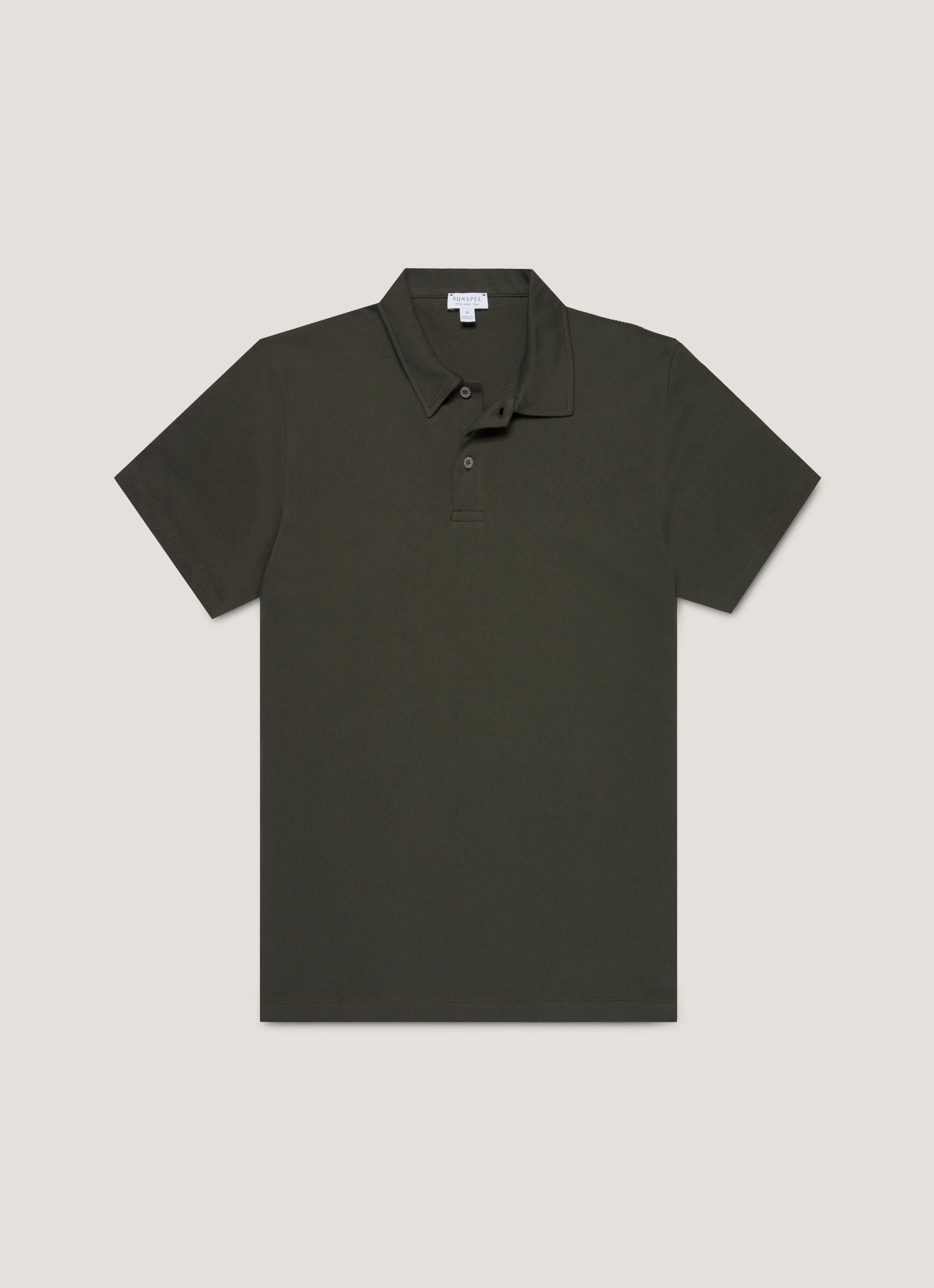 NonIron Finish Youthful Appeal Men's Regular Fit Riviera Polo Shirt in Dark Green