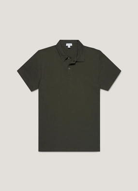 Men's Regular Fit Riviera Polo Shirt in Dark Green Sporty Outfit NonIron Finish Youthful Appeal Men's Regular Fit Riviera Polo Shirt in Dark Green