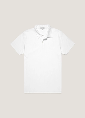 Men's Regular Fit Riviera Polo Shirt in White Tagless Design Men's Regular Fit Riviera Polo Shirt in White Outdoor activities Versatile Fashion