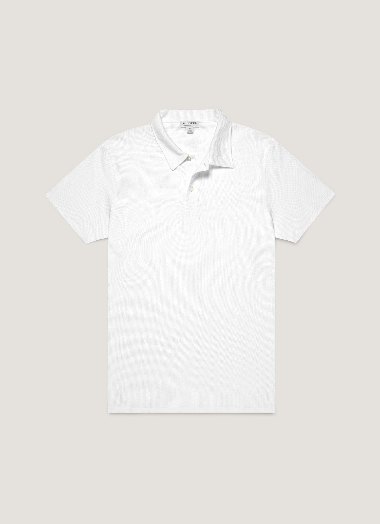 Men's Regular Fit Riviera Polo Shirt in White Outdoor activities Versatile Fashion