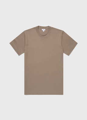 Men's Relaxed Fit Heavyweight T-shirt in Dark Stone Trendy Pieces Comfy Fit Men's Relaxed Fit Heavyweight T-shirt in Dark Stone