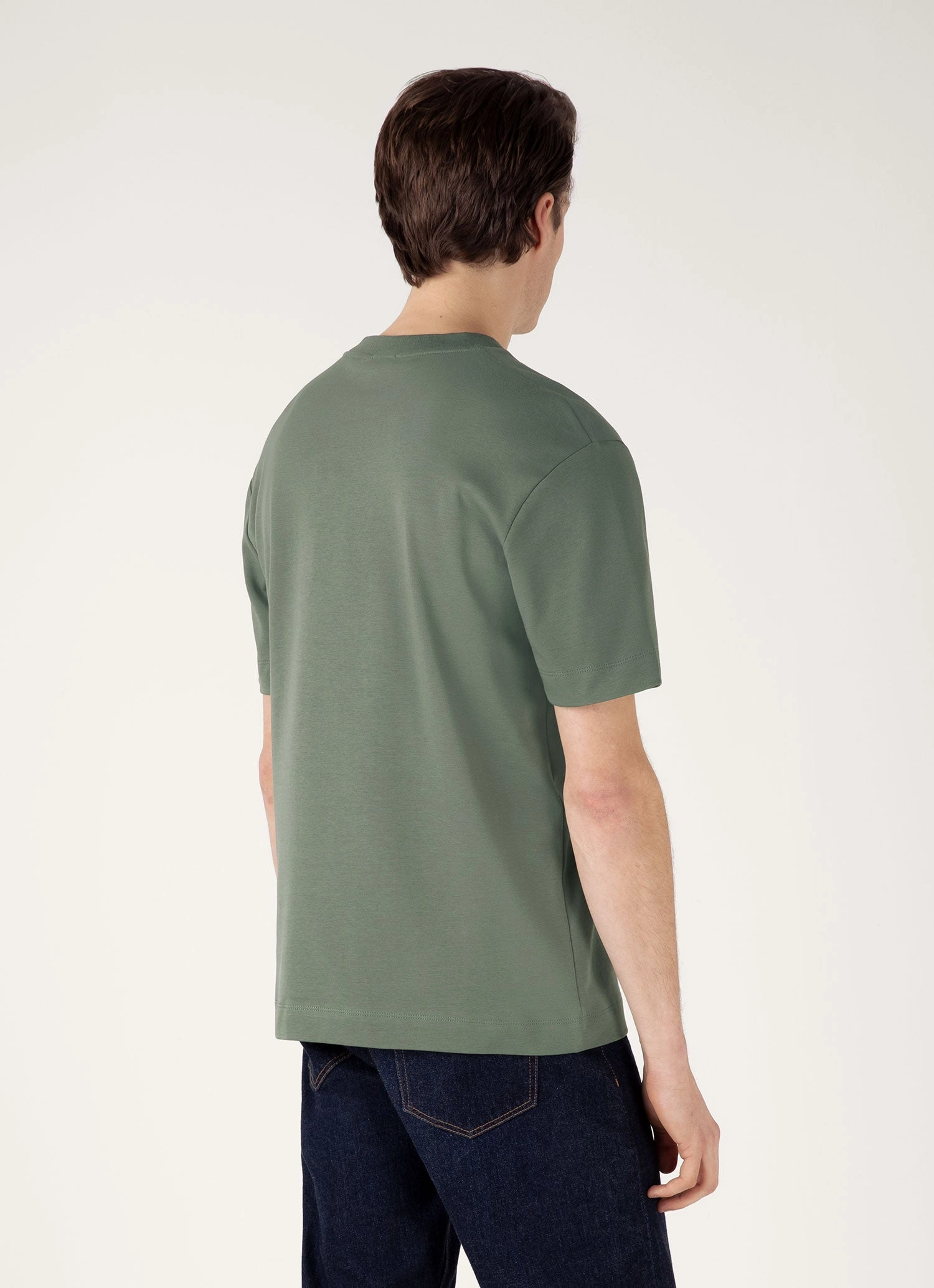StretchReinforcedArmholes MoistureWicking Technology Men's Relaxed Fit Heavyweight T-shirt in Dusk Green