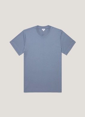 Men's Relaxed Fit Heavyweight T-shirt in Vintage Blue Dynamic Flex Zones elastic waistband Men's Relaxed Fit Heavyweight T-shirt in Vintage Blue