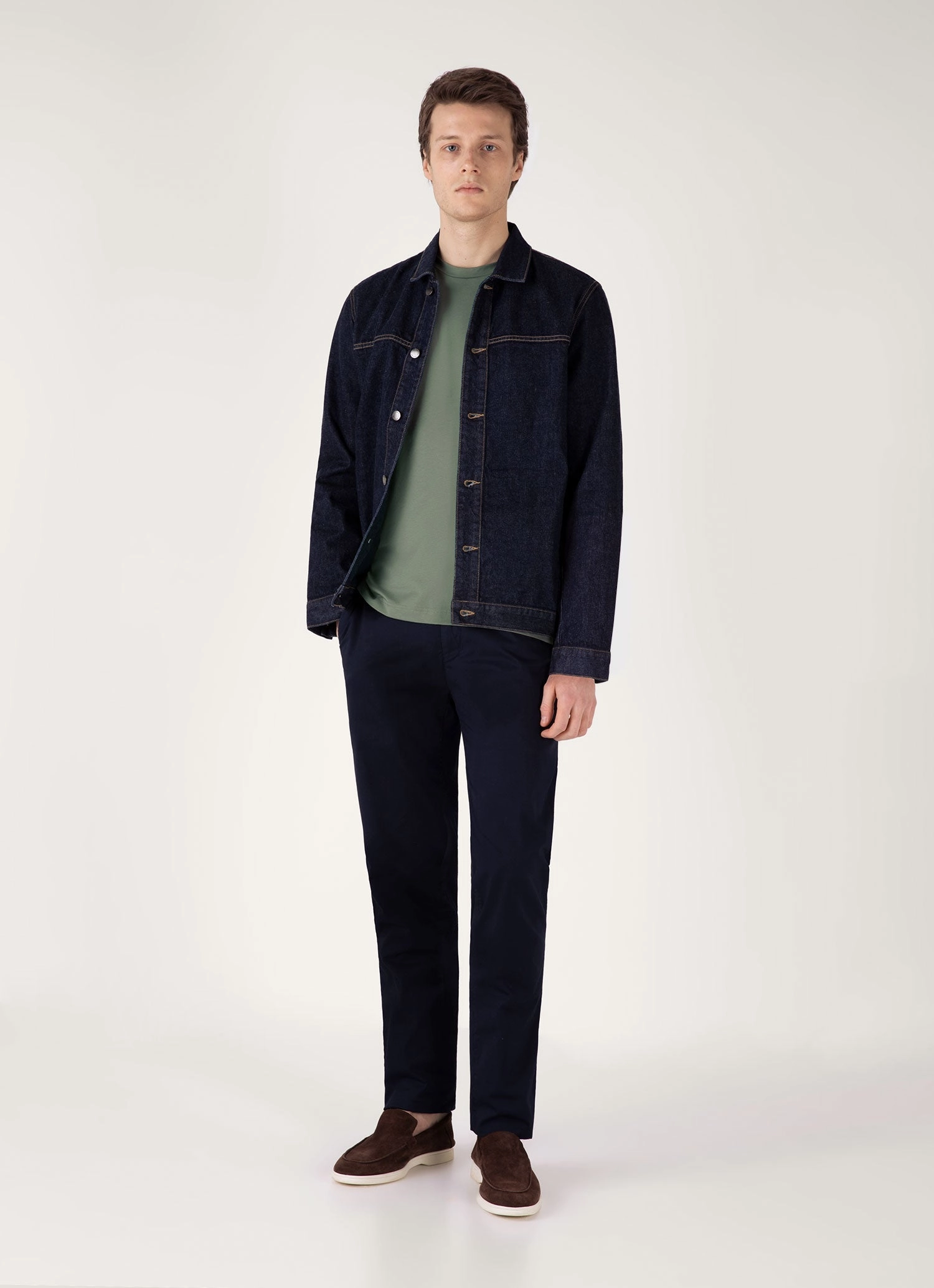 Men's Riviera Midweight T-shirt in Dusk Green Versatile Style Trend Summer Essential