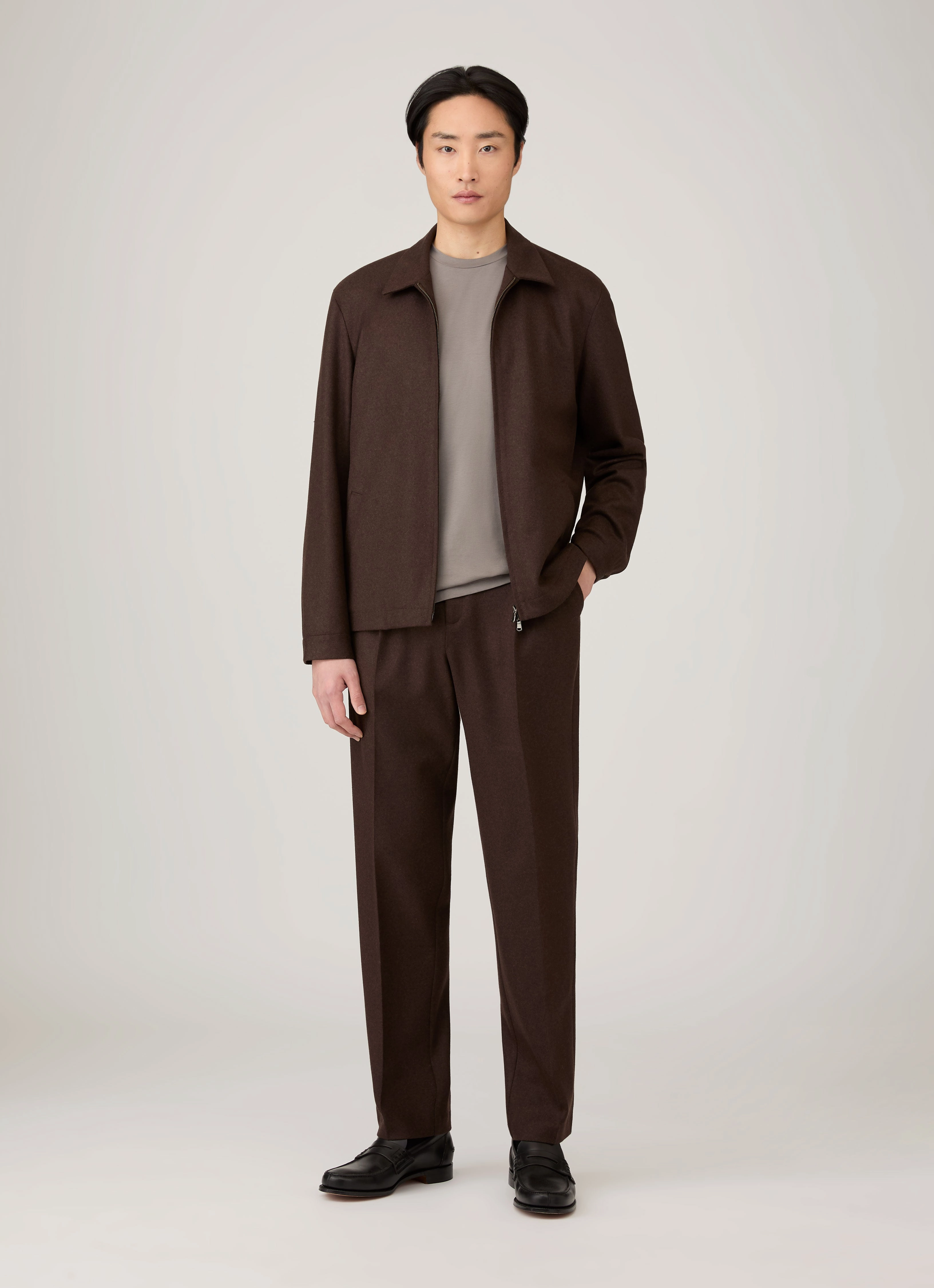 Men's Riviera Midweight T-shirt in Iron Grey Essential Comfort