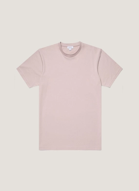Men's Riviera Midweight T?shirt in Pale Pink Easy Fit Wear Men's Riviera Midweight T?shirt in Pale Pink casual and comfortable