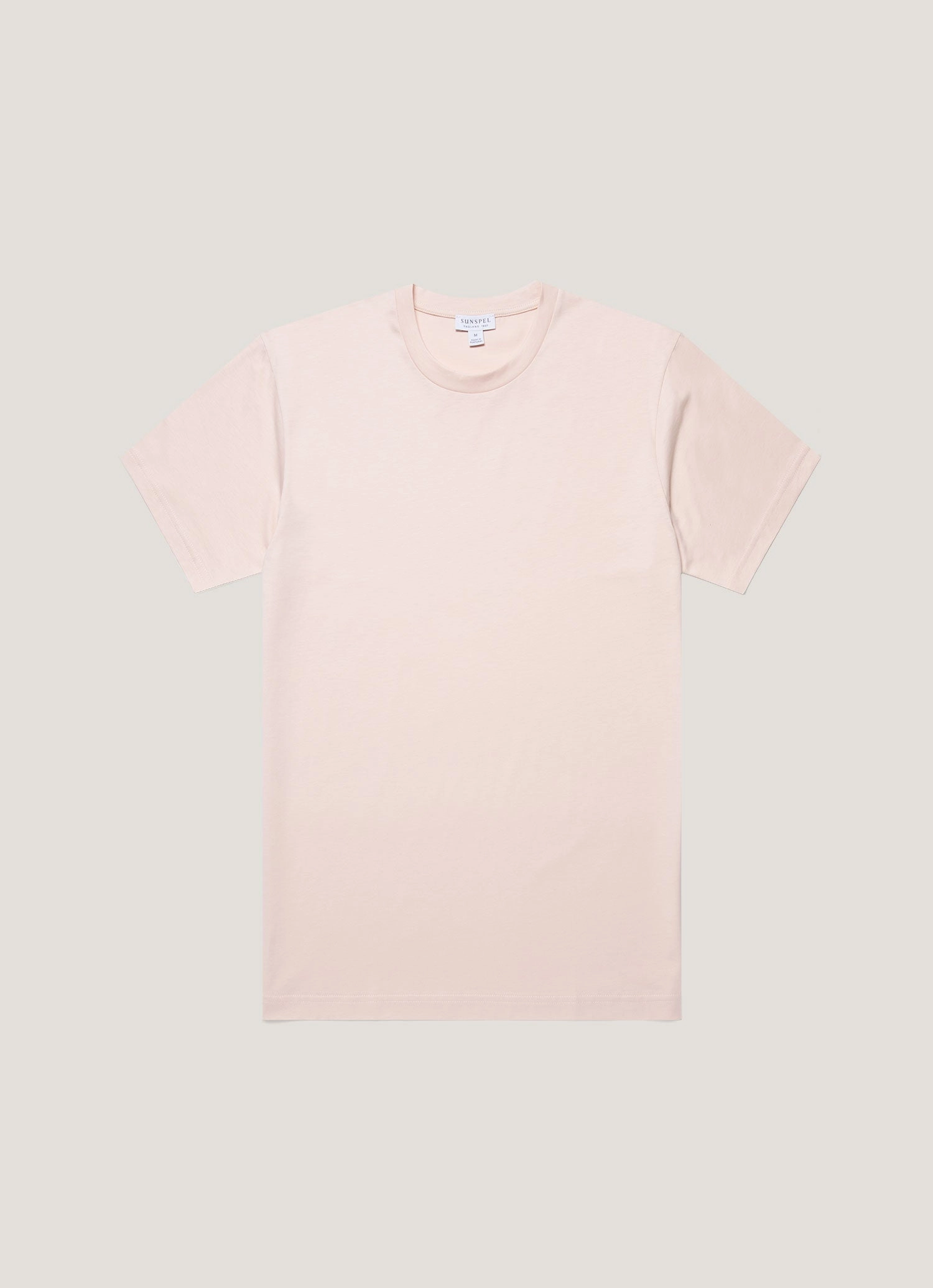 Chill Comfort Look Smart Casual Look Men's Riviera Midweight T-shirt in Pastel Pink