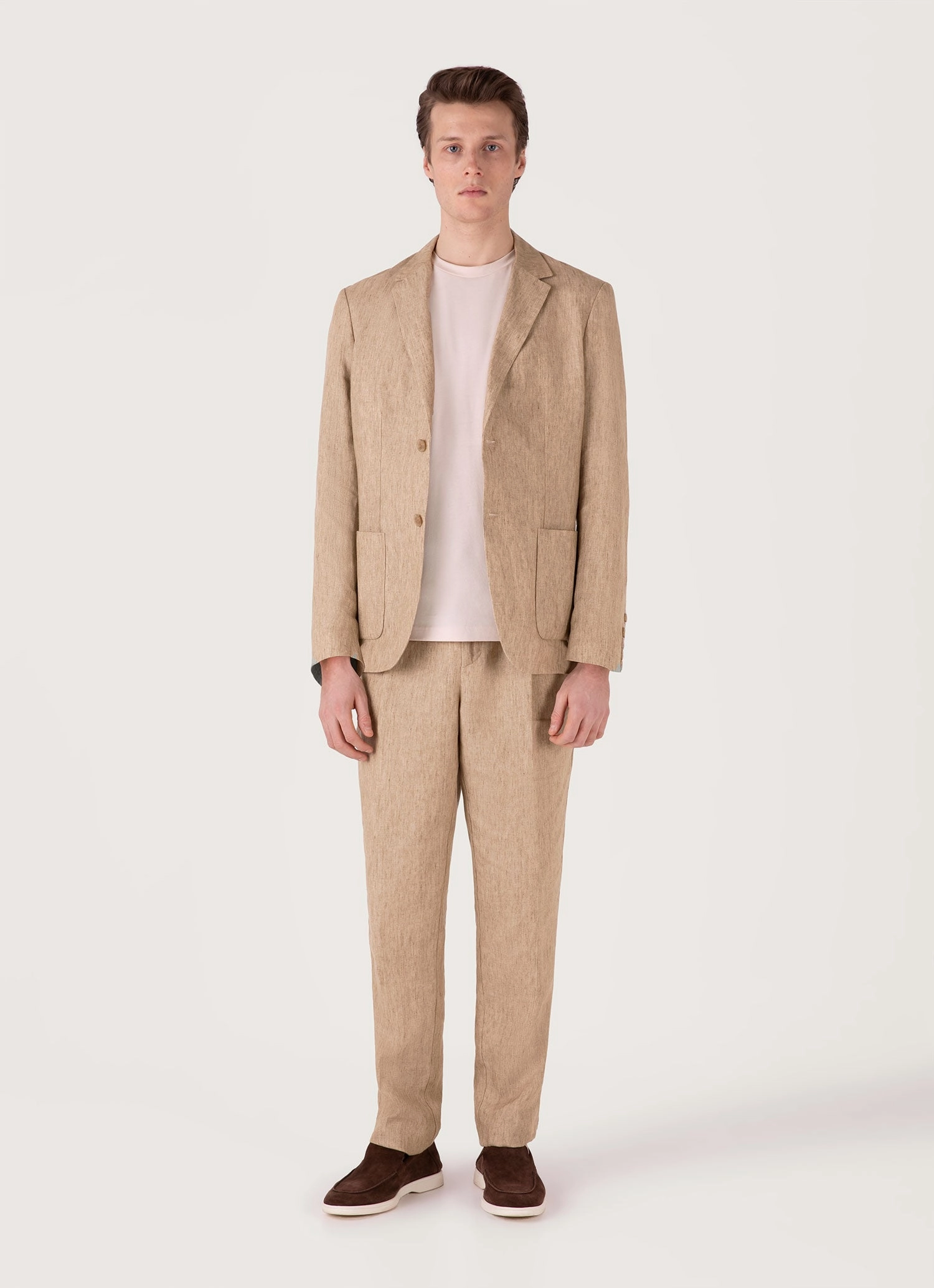 Casual Design Men's Riviera Midweight T-shirt in Pastel Pink