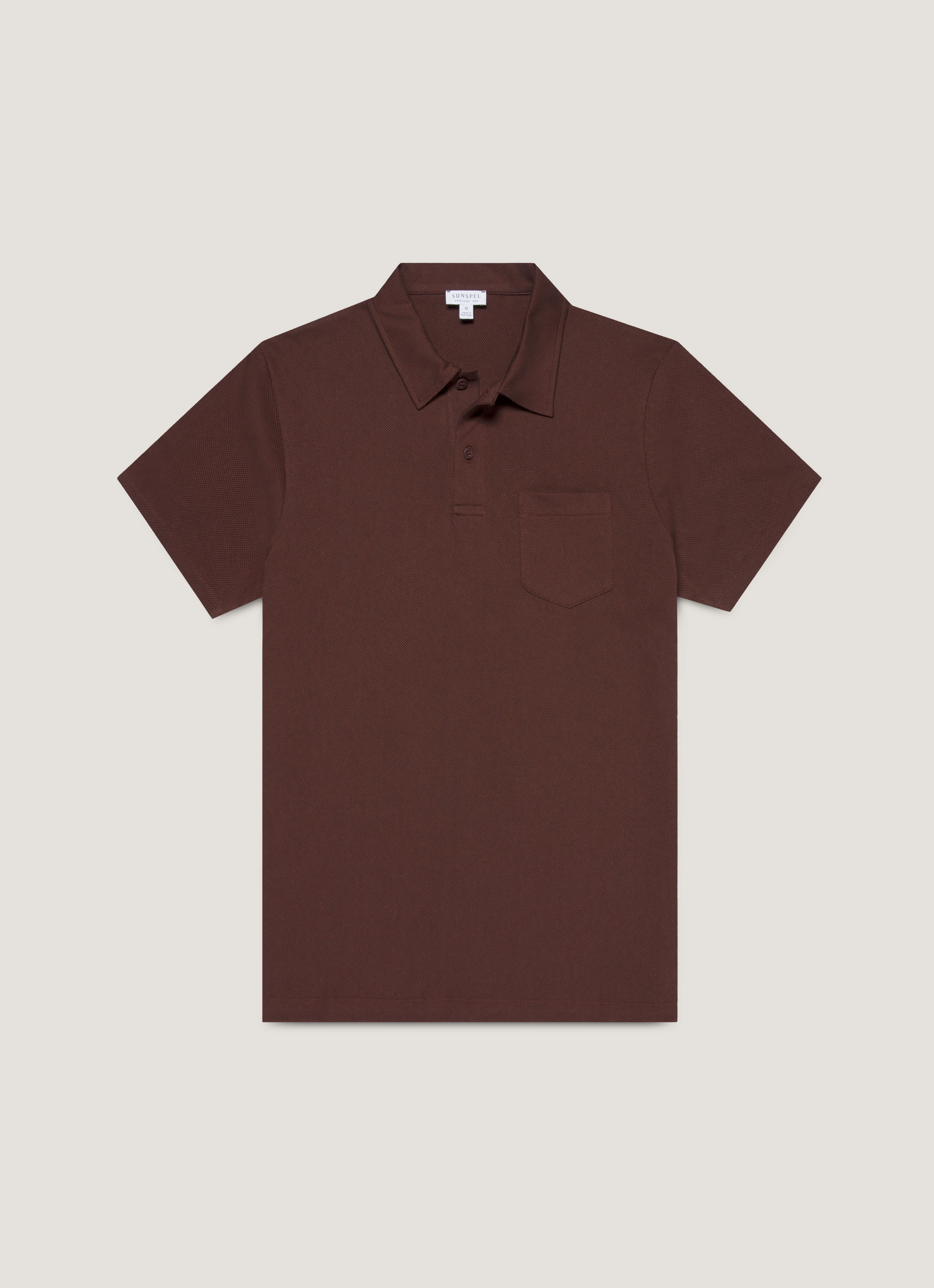 Men's Riviera Polo Shirt in Bakelite Minimalistic Design